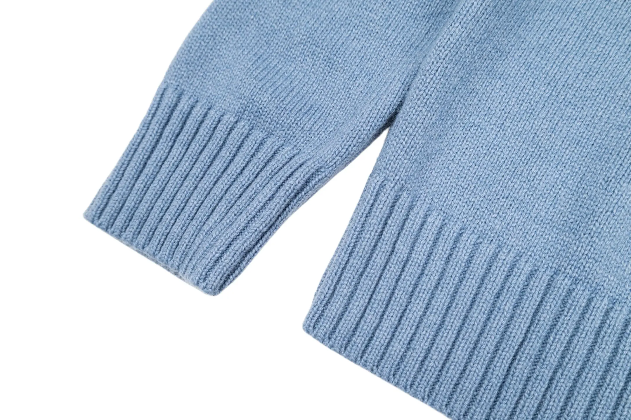 Leather-Trimmed Wool Crew-Neck Sweater D27021099 — view 7
