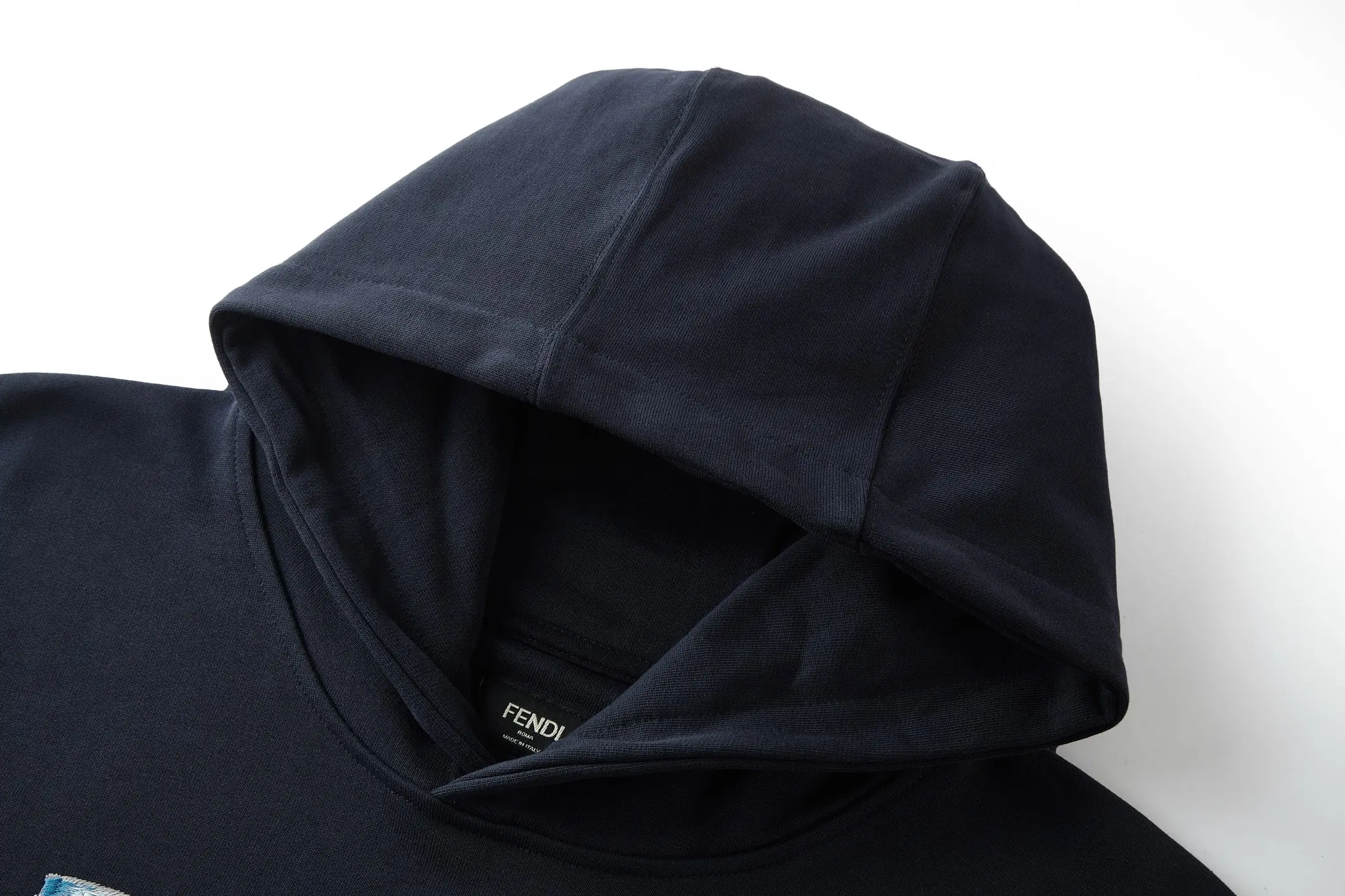 Embroidered Logo Cotton-Jersey Hoodie D27013776 — view 3