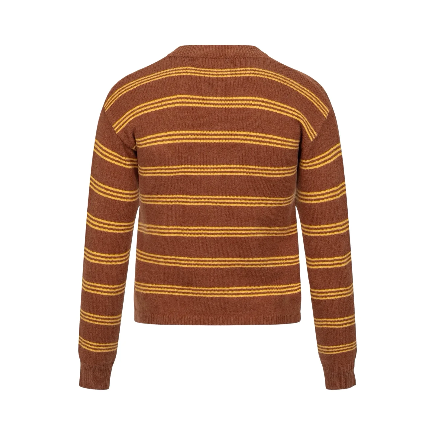 Logo-Patch Striped Knit Cardigan D27021046 — view 2