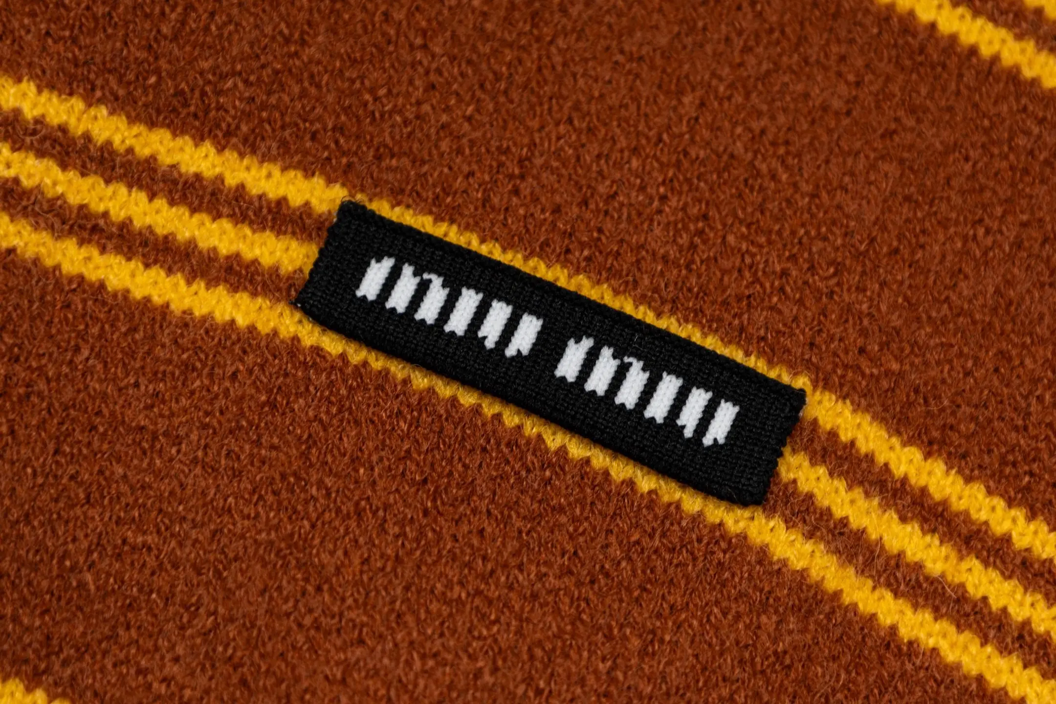 Logo-Patch Striped Knit Cardigan D27021046 — view 5