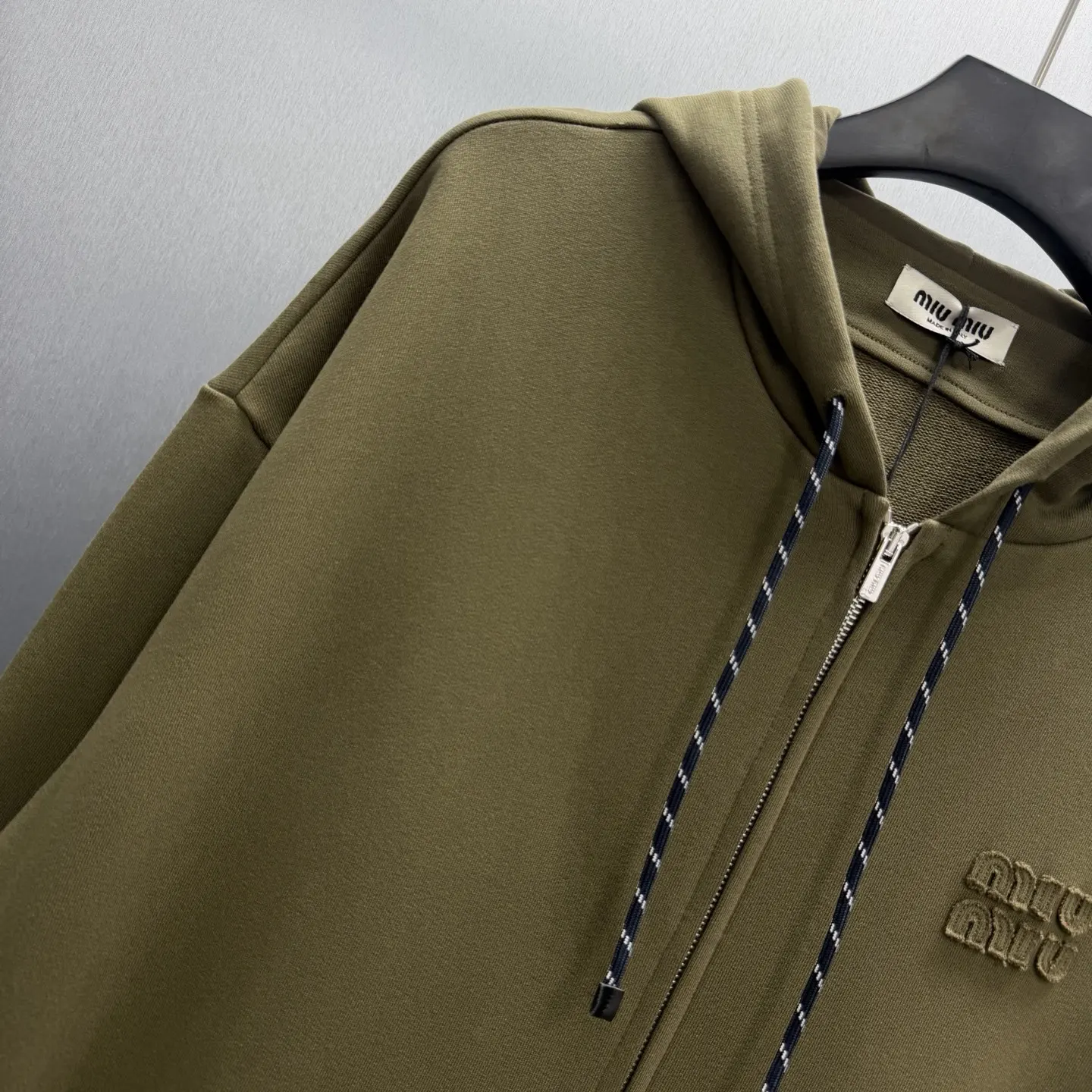 Oversized Garment-Dyed Zip-Up Hoodie D27014173 — view 2