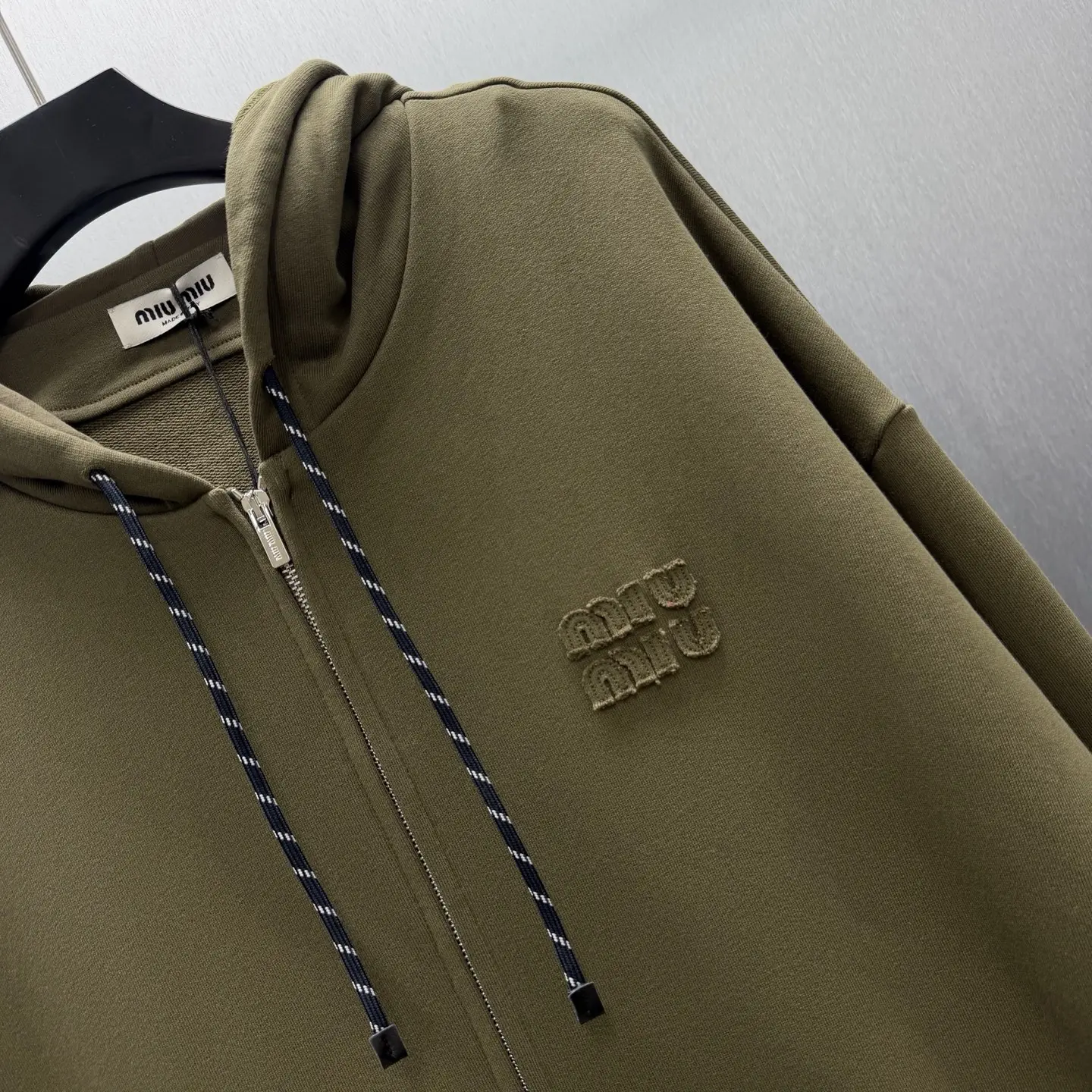 Oversized Garment-Dyed Zip-Up Hoodie D27014173 — view 3