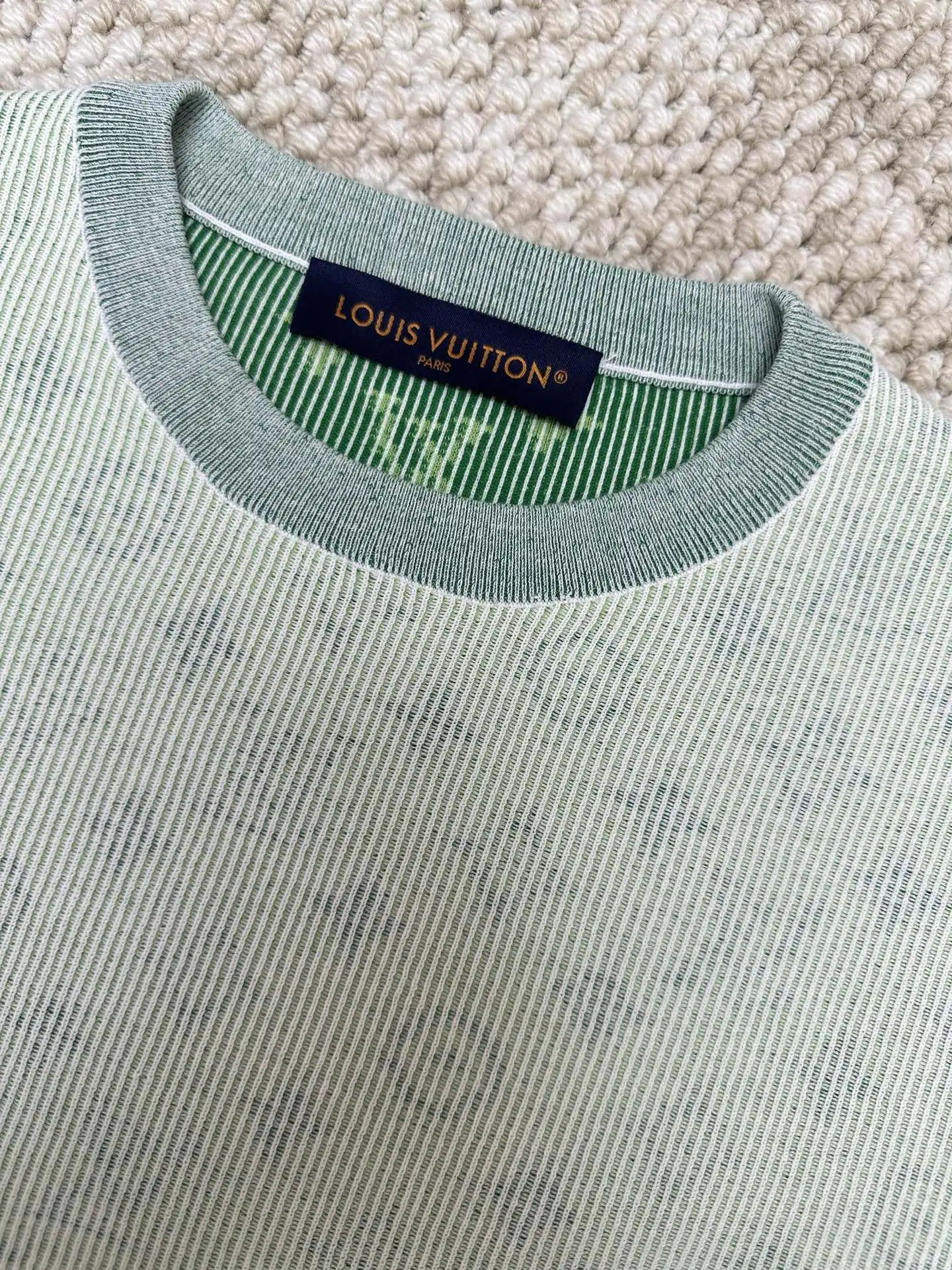 Monogram Jacquard Crew-Neck T-Shirt D27519108 — view 3