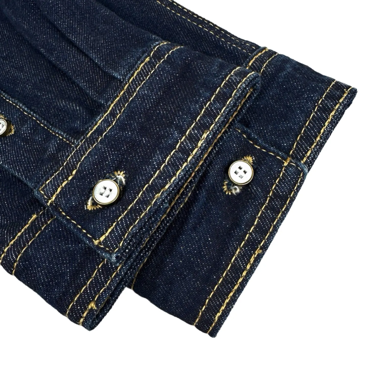 Leather Patch Logo Denim Shirt D27521022 — view 7