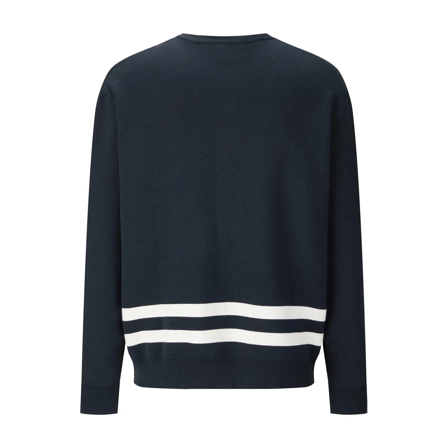 D-Stripes Logo Embroidered Wool-Blend Cardigan D27521090 — view 2
