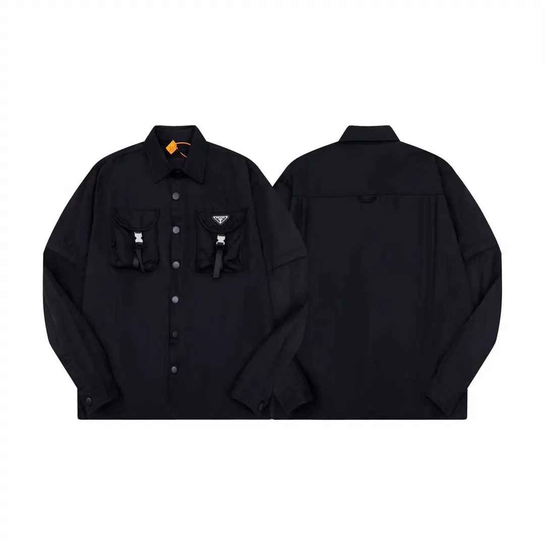 Convertible Nylon Overshirt with Buckle Pockets D27513038 — view 3