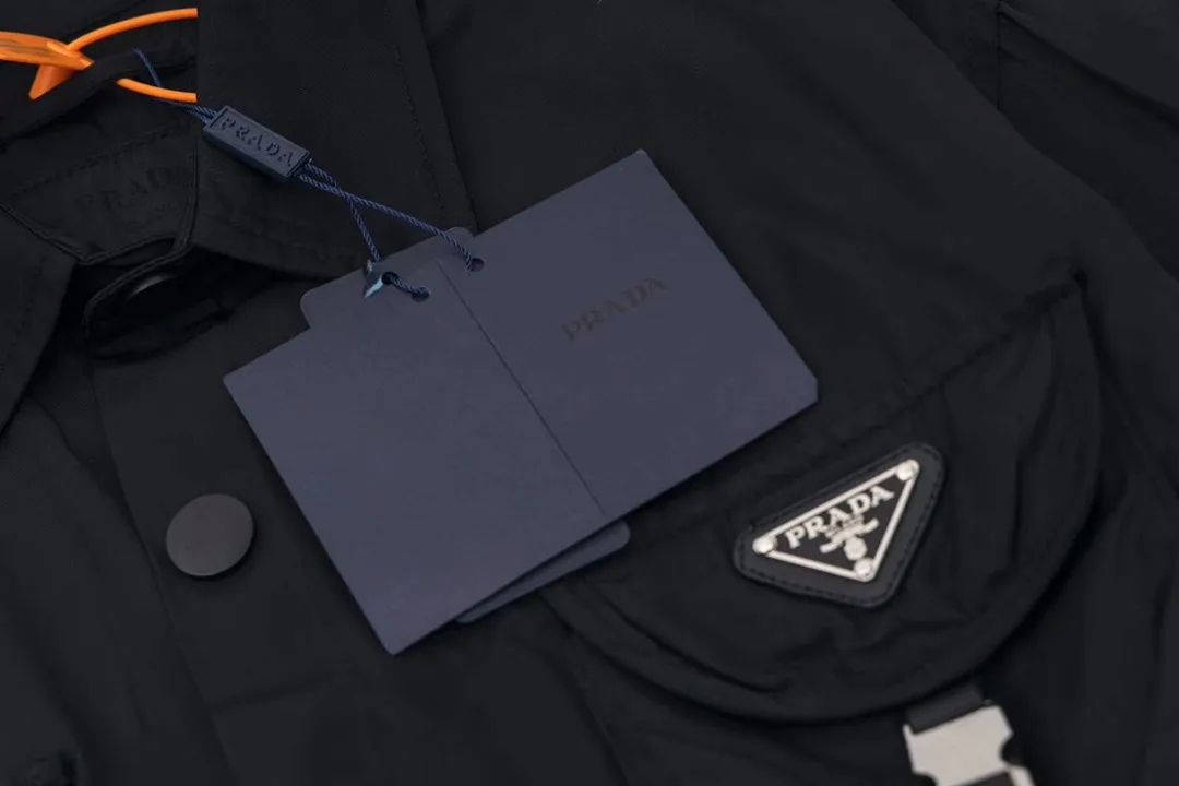 Convertible Nylon Overshirt with Buckle Pockets D27513038 — view 6