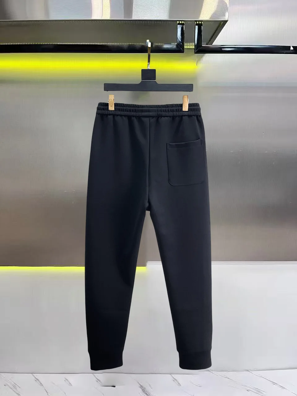 Web-Stripe Logo Cotton-Blend Sweatpants D28014422 — view 2