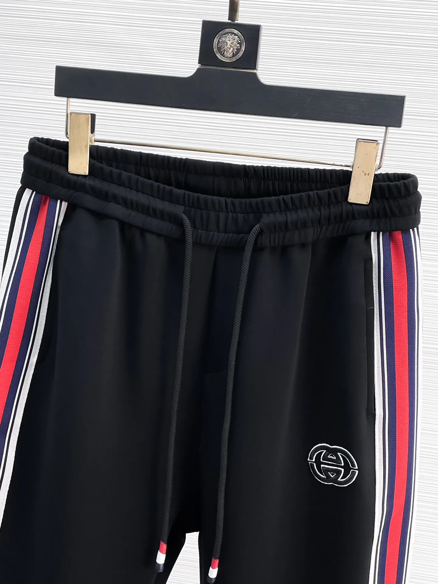 Web-Stripe Logo Cotton-Blend Sweatpants D28014422 — view 3