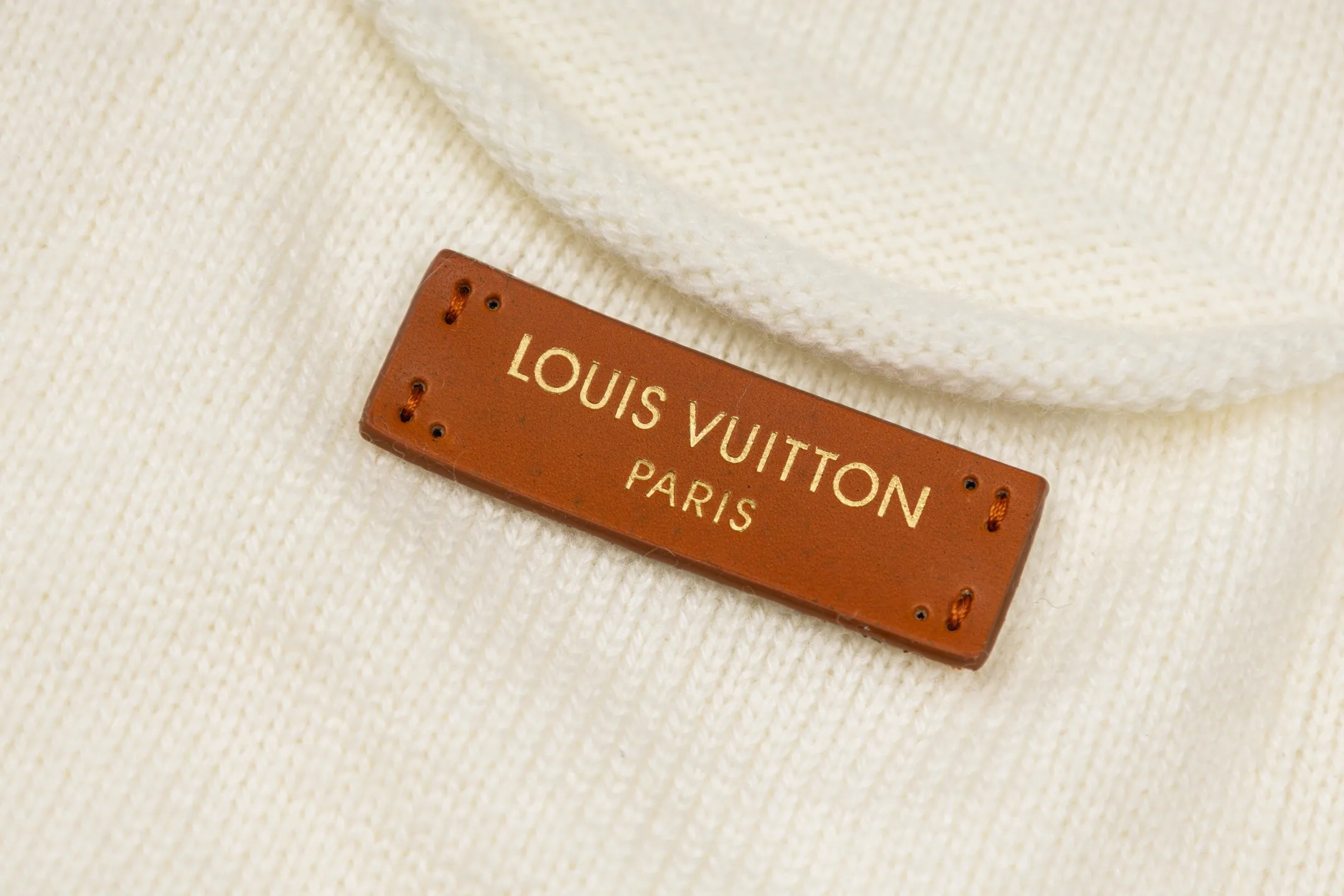 Leather Patch Roll-Neck Wool Sweater D28021102 — view 6