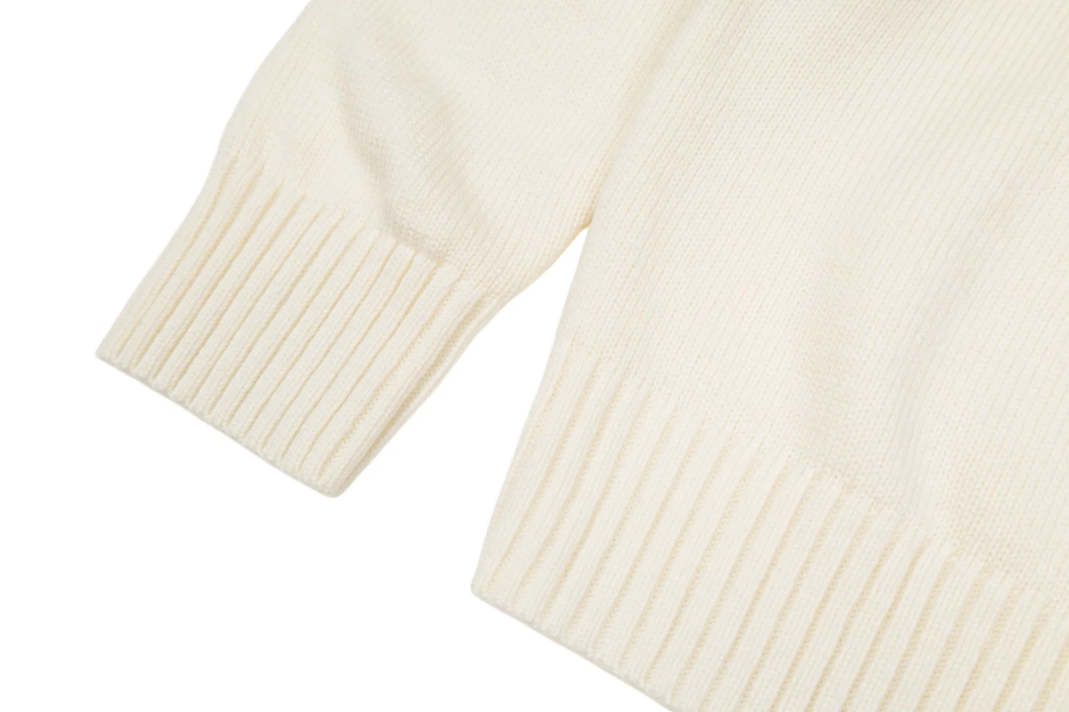 Leather Patch Roll-Neck Wool Sweater D28021102 — view 7