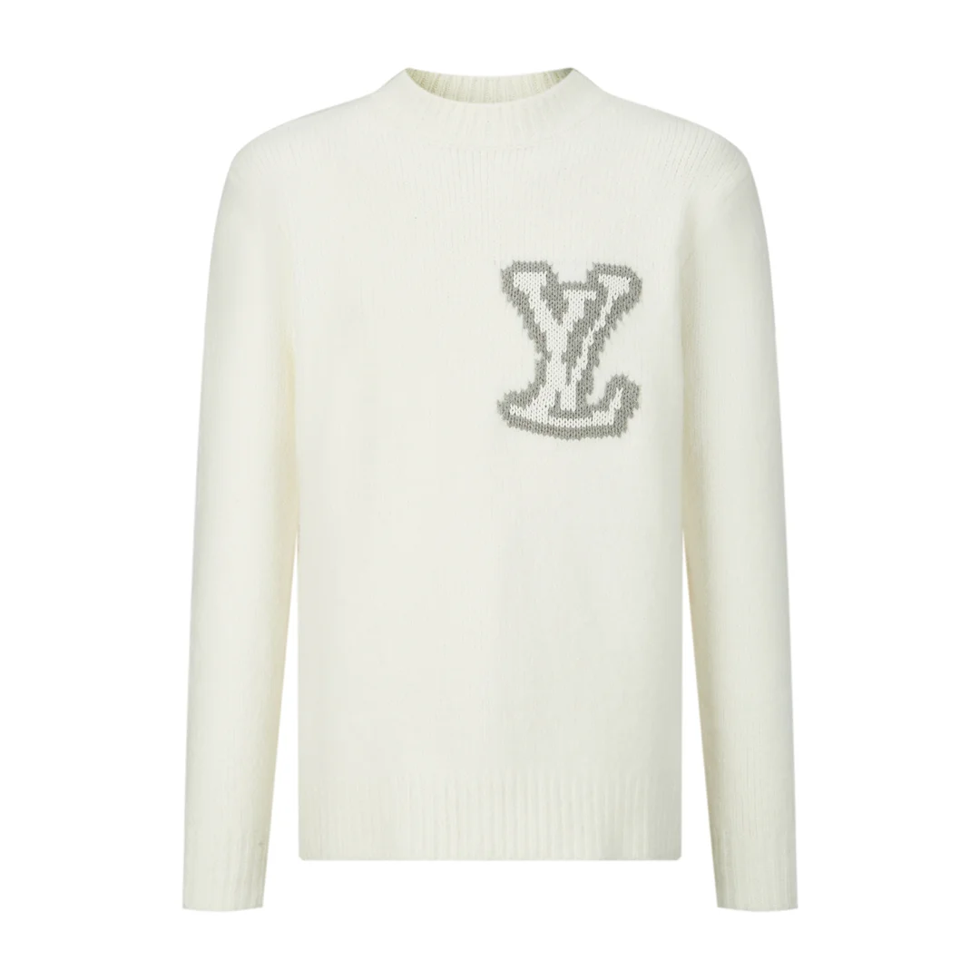 Mirror Logo Intarsia Wool-Blend Sweater D28021064