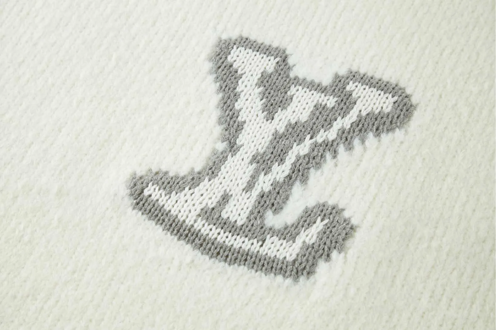 Mirror Logo Intarsia Wool-Blend Sweater D28021064 — view 4