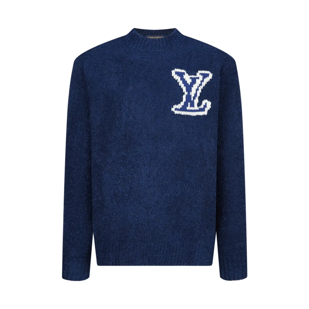Mirror Logo Intarsia Wool-Blend Sweater D28021066
