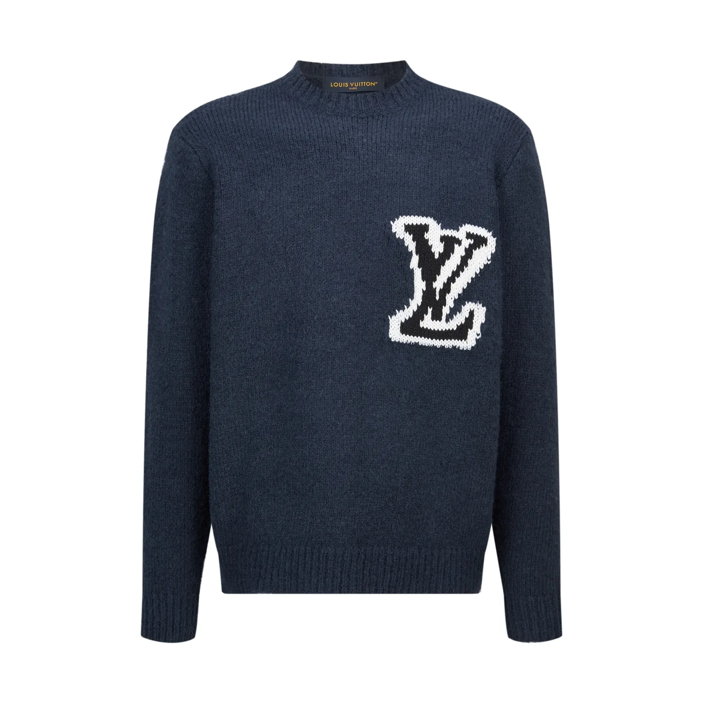 Mirror Logo Intarsia Wool-Blend Sweater D28021065