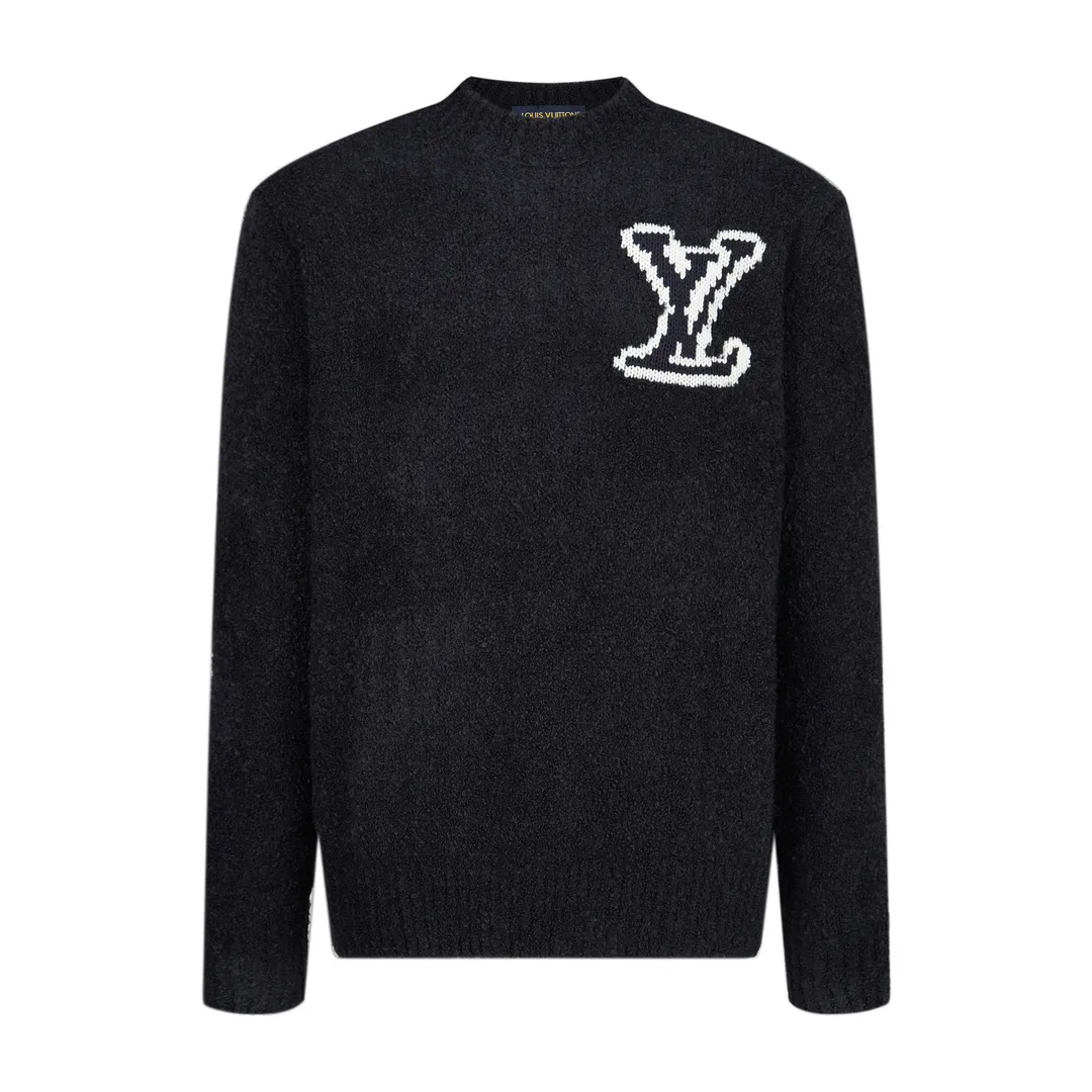 Mirror Logo Intarsia Wool-Blend Sweater D28021069