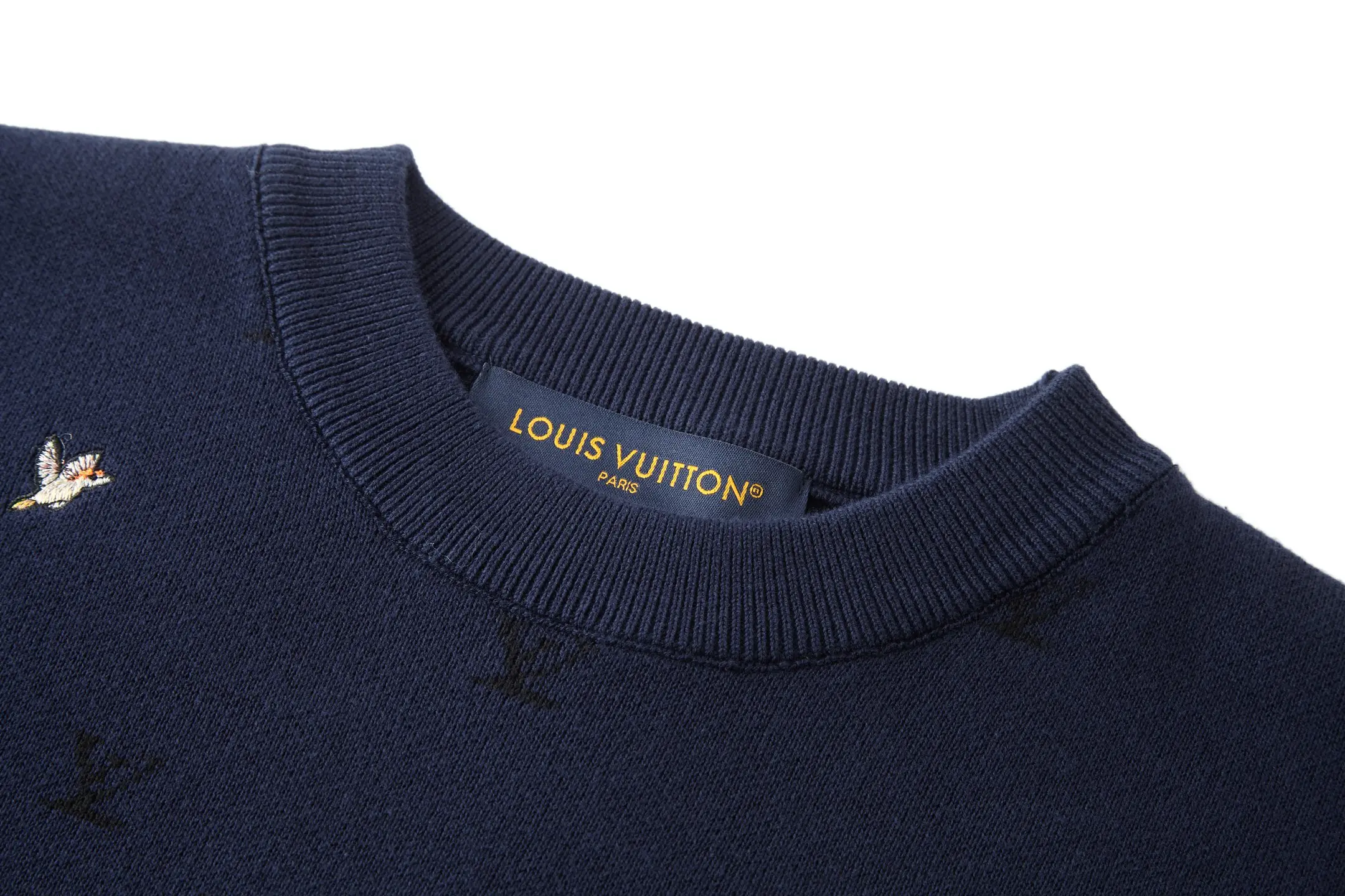 Animal Embroidered Wool-Blend Crew-Neck Sweater D28021194 — view 3