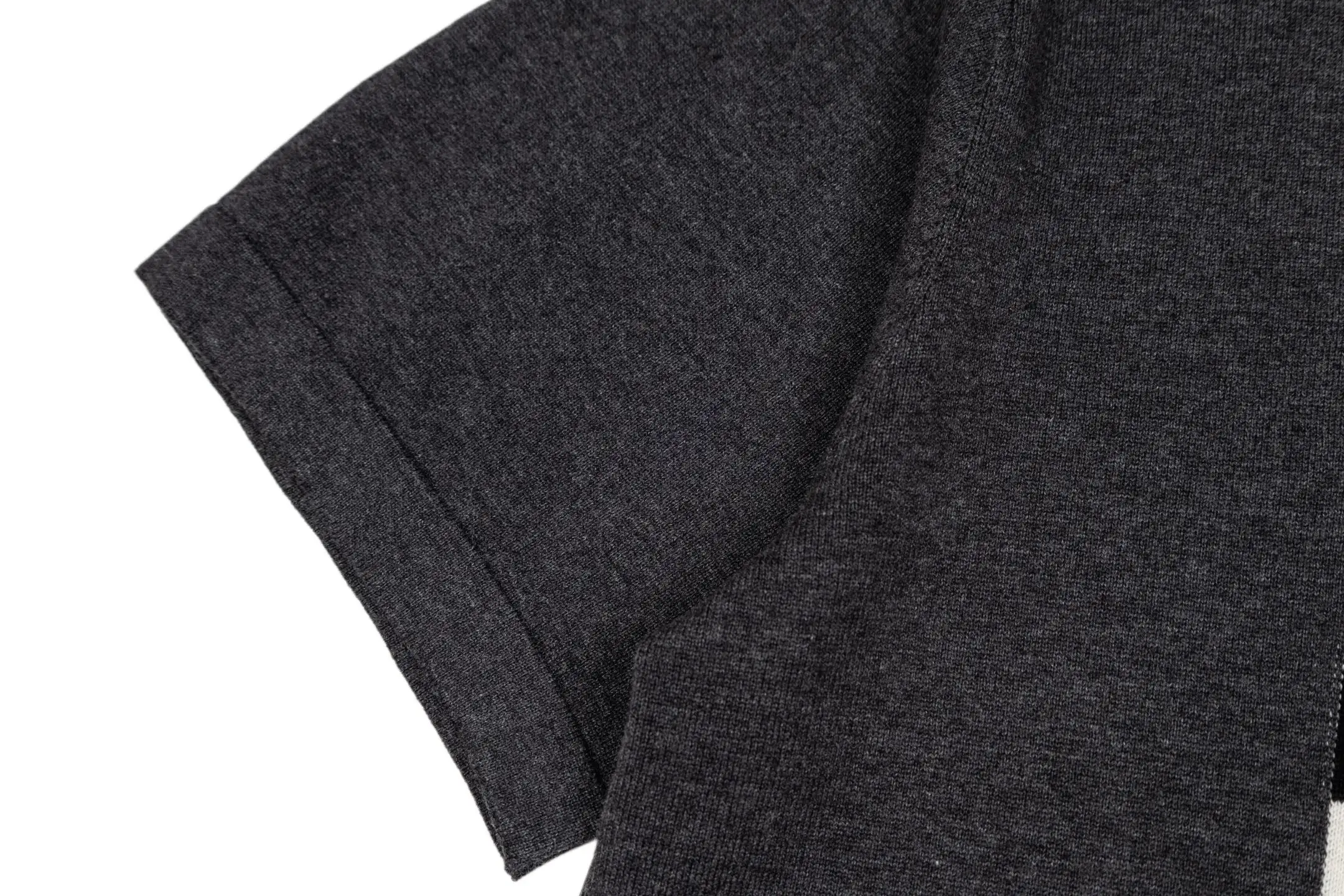 Damier Embroidered Cotton Knit T-Shirt D28021048 — view 5