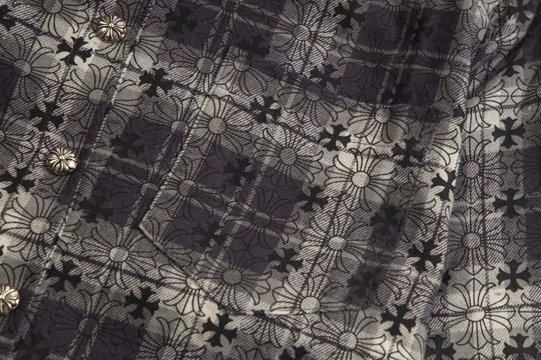 Logo-Jacquard Plaid Flannel Shirt Jacket D28013026 — view 8
