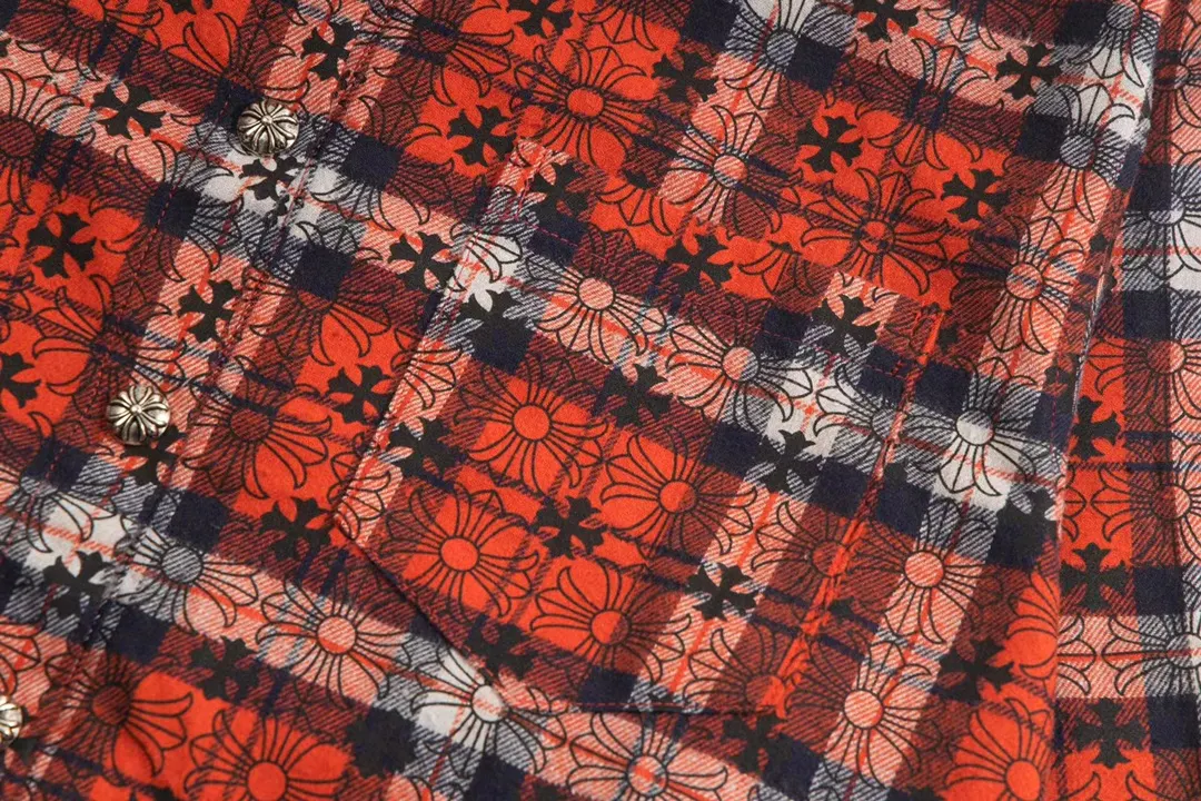 Logo-Print Plaid Flannel Shirt Jacket D28013027 — view 7