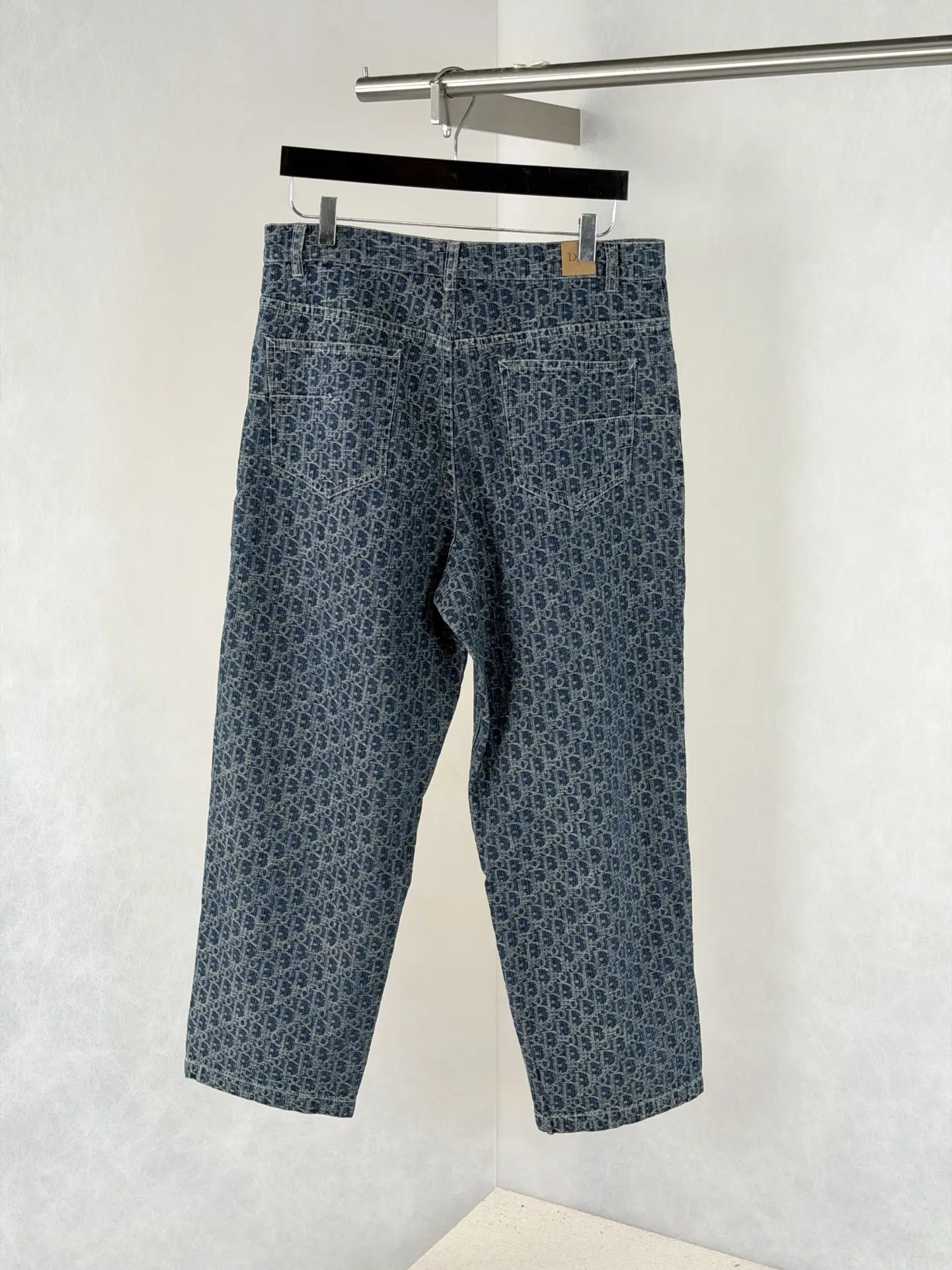Oblique Jacquard Straight-Leg Denim Jeans D28020676 — view 2