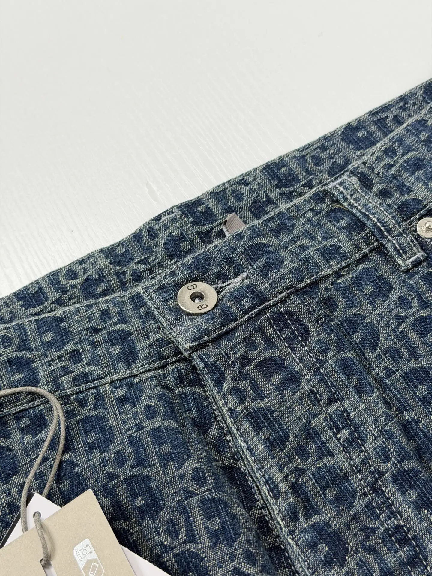 Oblique Jacquard Straight-Leg Denim Jeans D28020676 — view 5