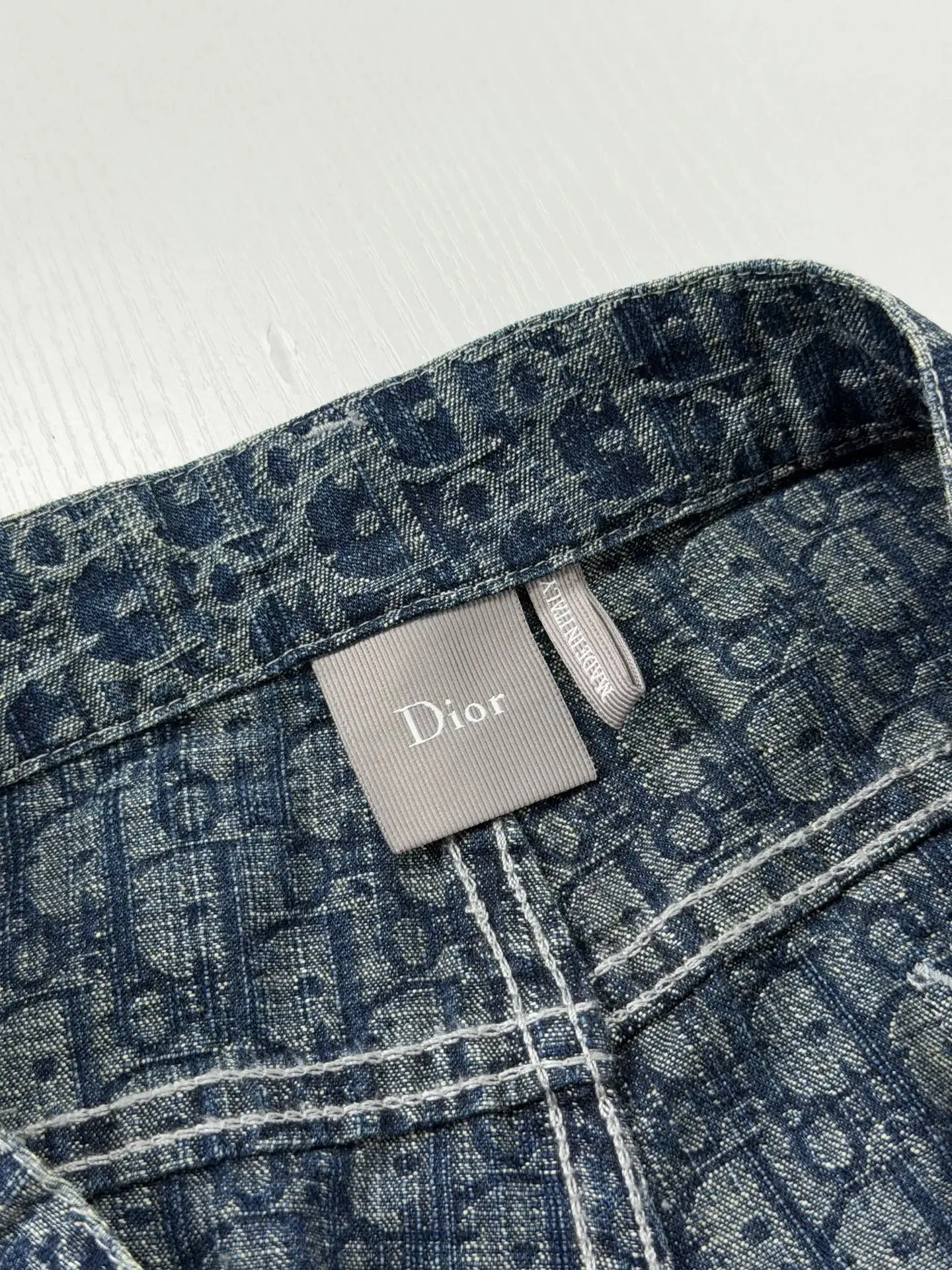 Oblique Jacquard Straight-Leg Denim Jeans D28020676 — view 6