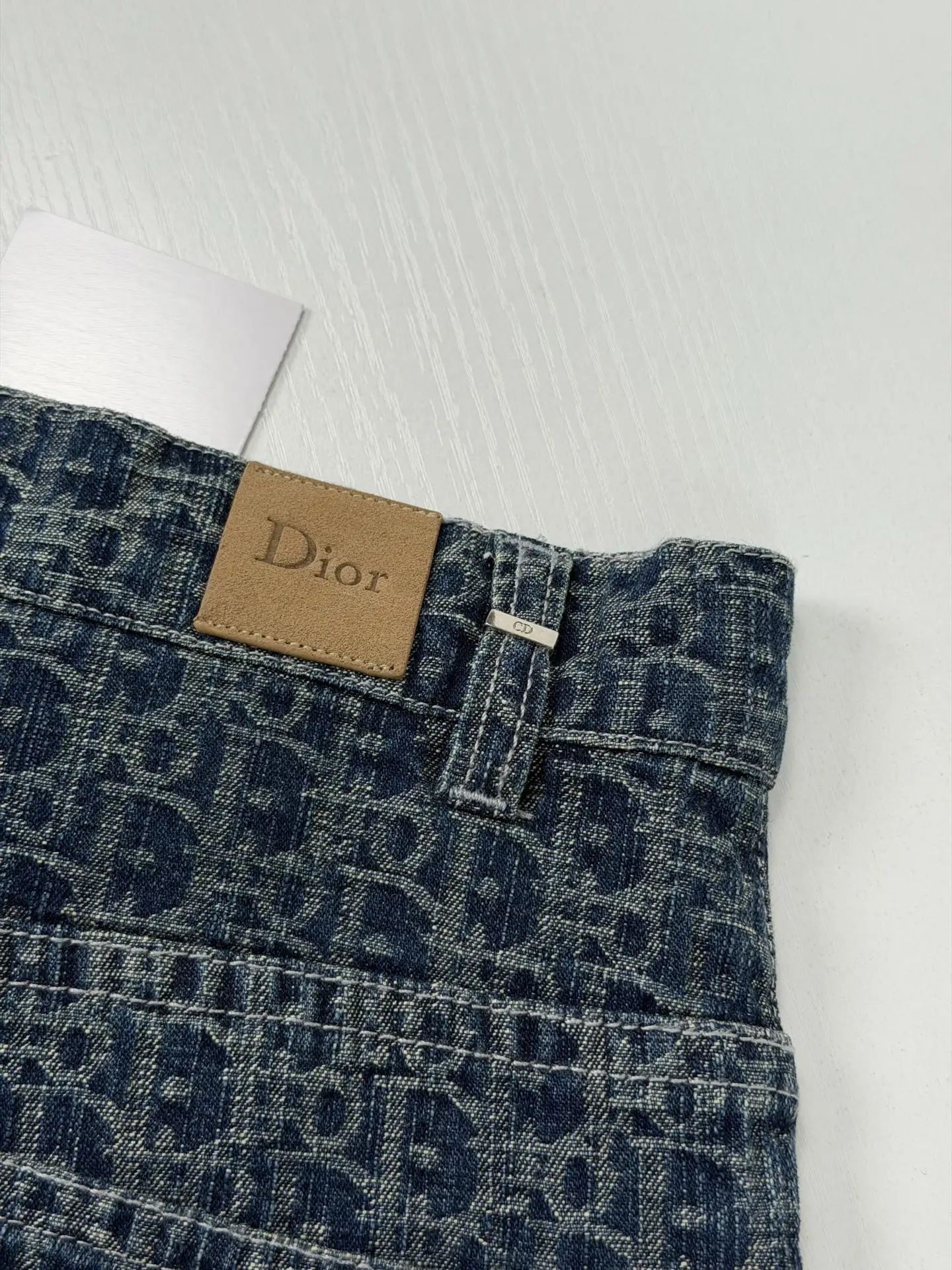 Oblique Jacquard Straight-Leg Denim Jeans D28020676 — view 7