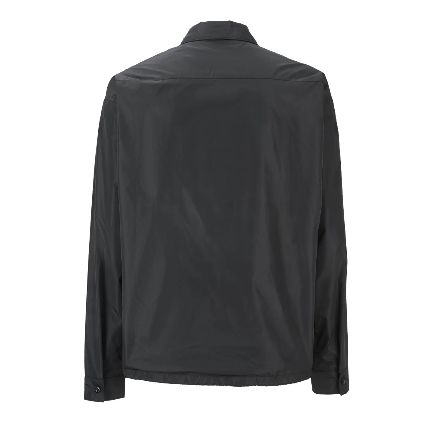 Logo-Plaque Re-Nylon Zip-Up Shirt Jacket D28021085 — view 2