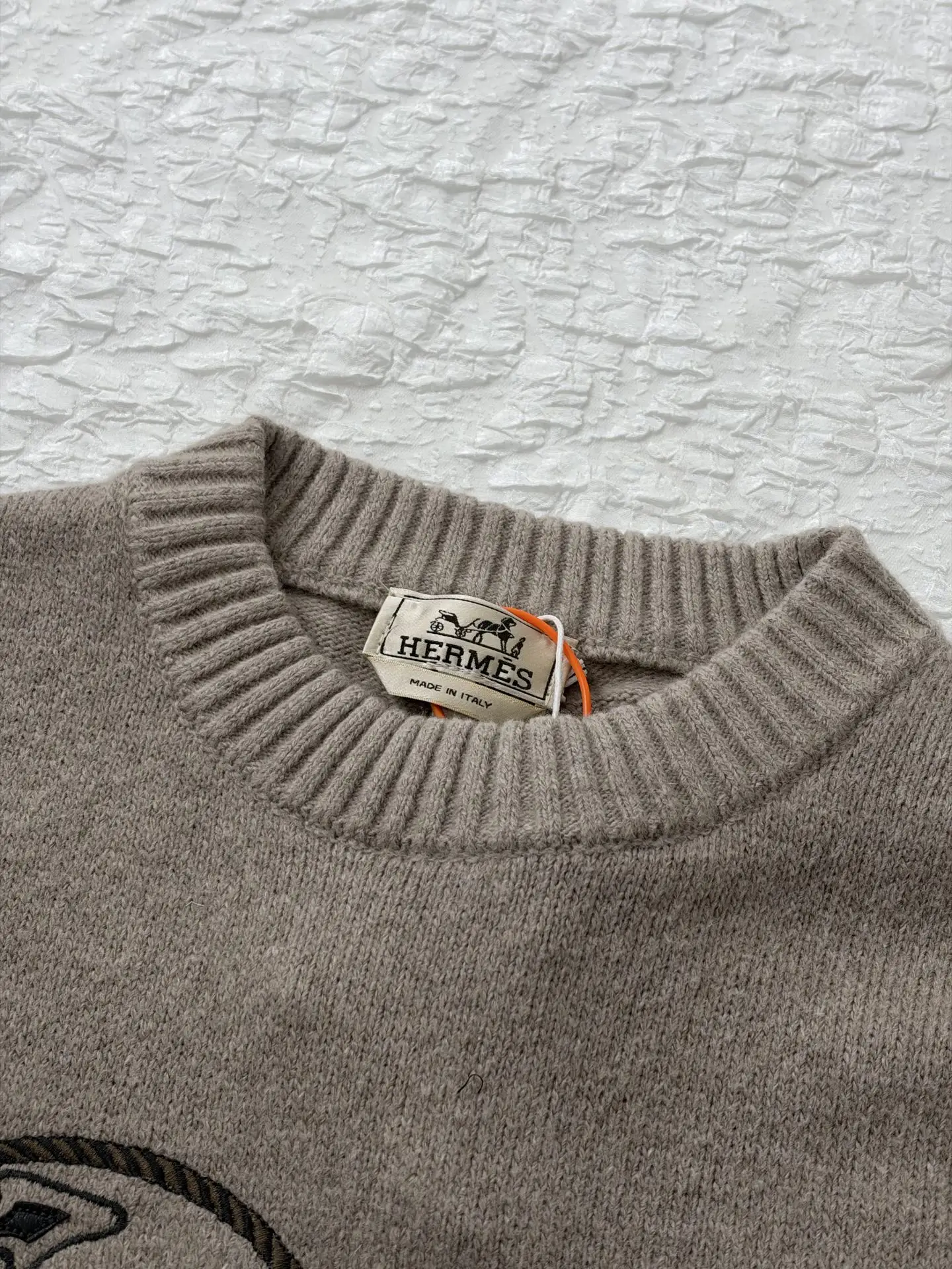 Anchor Embroidered Wool-Blend Sweater D28519189 — view 5