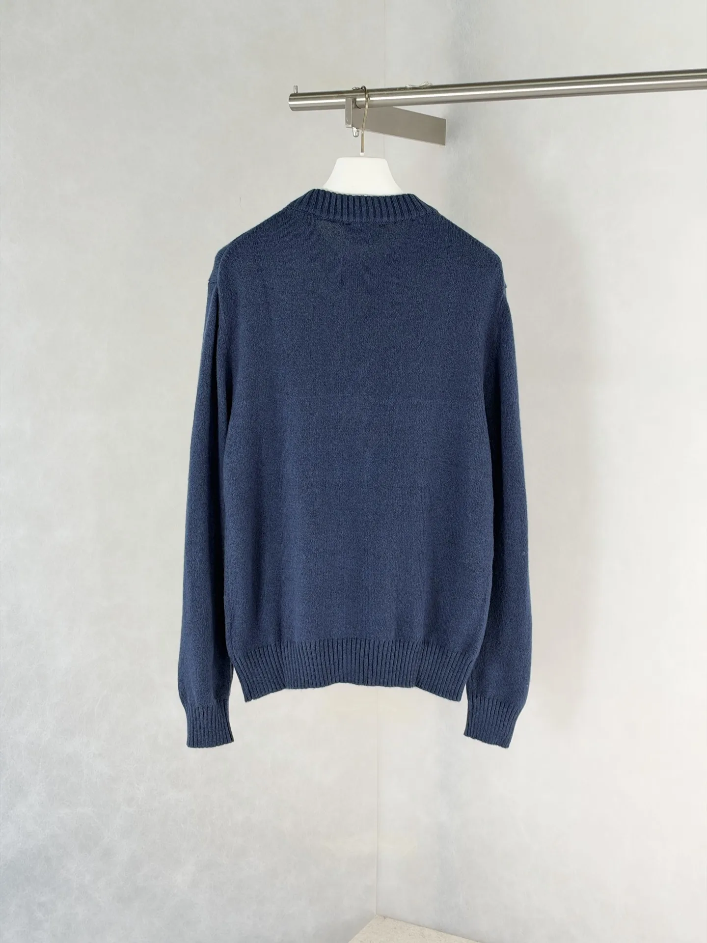 Anchor Embroidered Wool-Blend Crew-Neck Sweater D28519188 — view 2