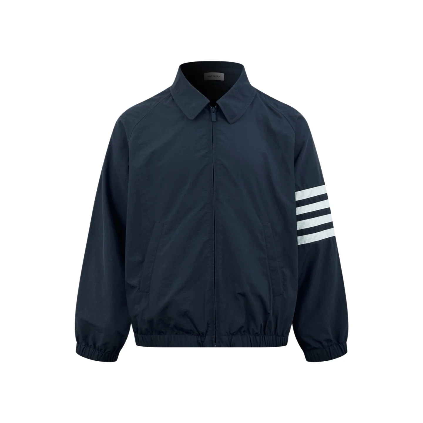 4-Bar Stripe Zip-Up Windbreaker Jacket D28521003