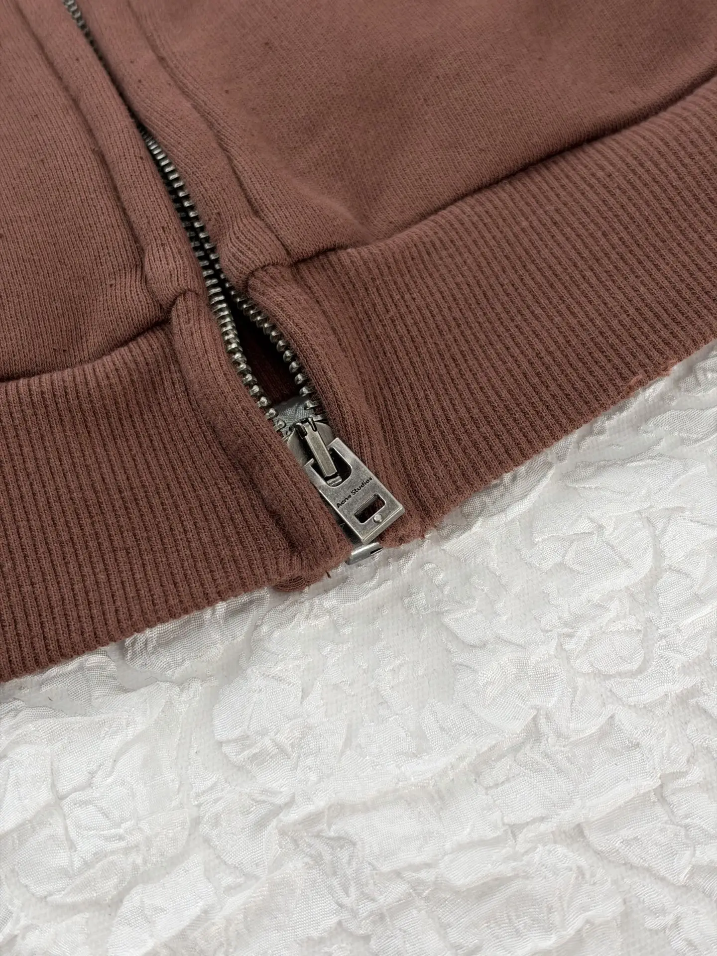 Logo Print Faded Cotton-Jersey Zip-Up Sweatshirt D28819186 — view 8