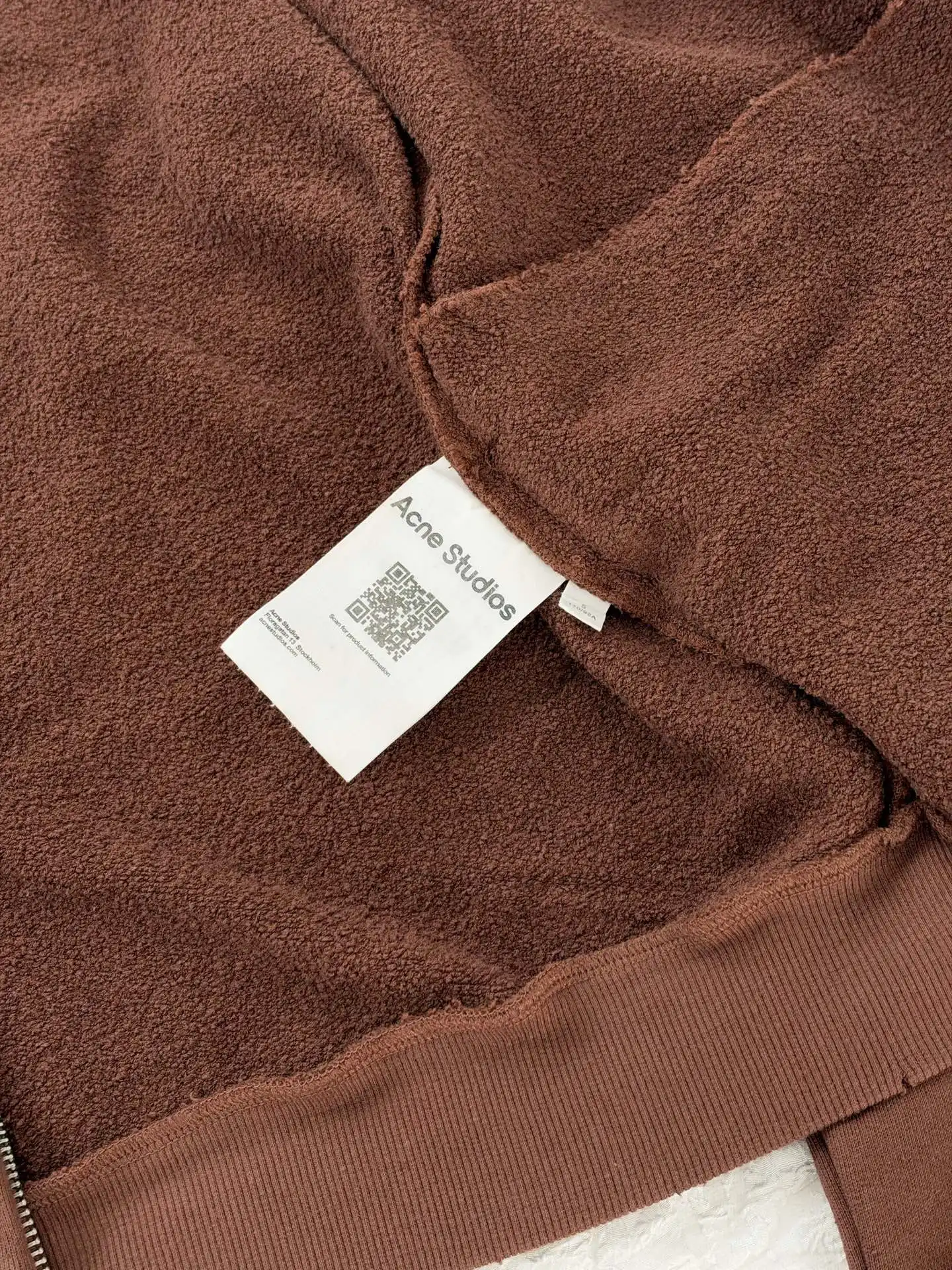 Logo Print Faded Cotton-Jersey Zip-Up Sweatshirt D28819186 — view 12