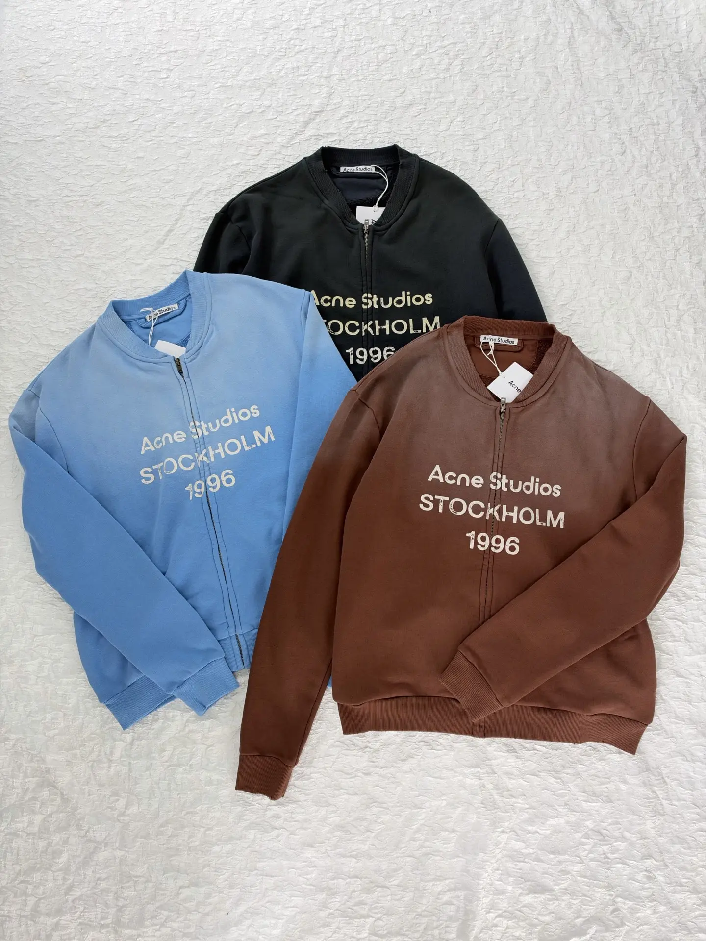 Logo Print Faded Cotton-Jersey Zip-Up Sweatshirt D28819185 — view 4