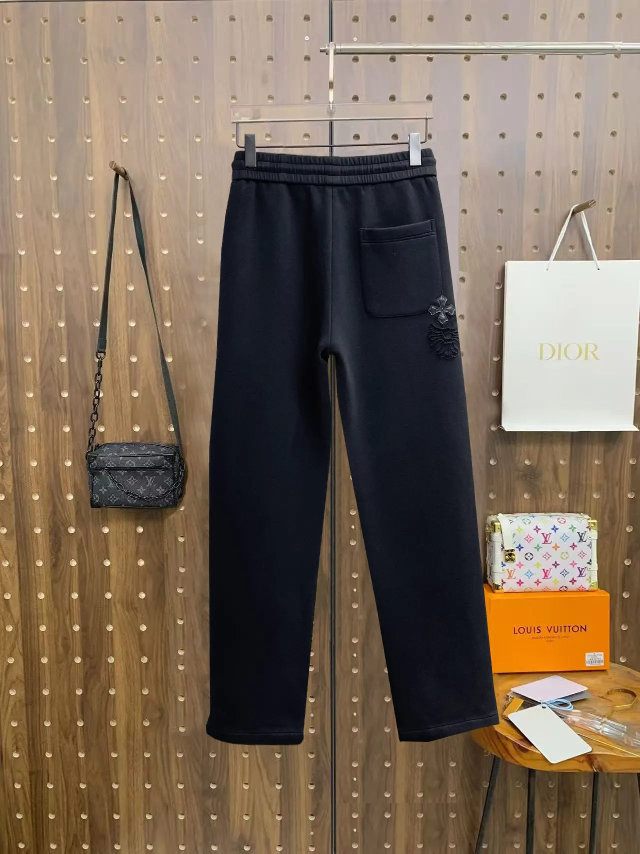 Logo-Appliqué Cotton-Blend Sweatpants D29014655 — view 2