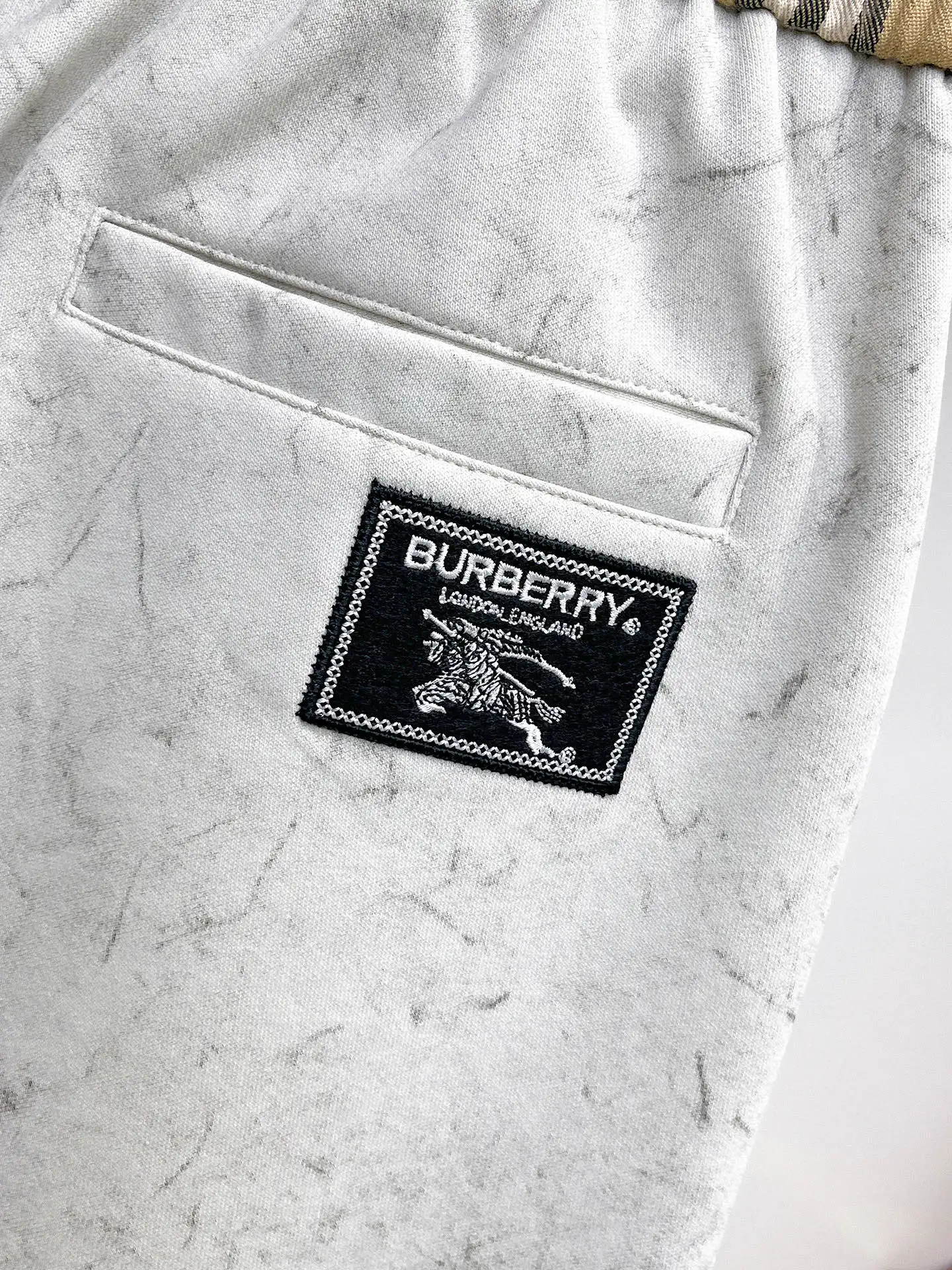 Check-Panel Drawstring Sweatpants D29014589 — view 8