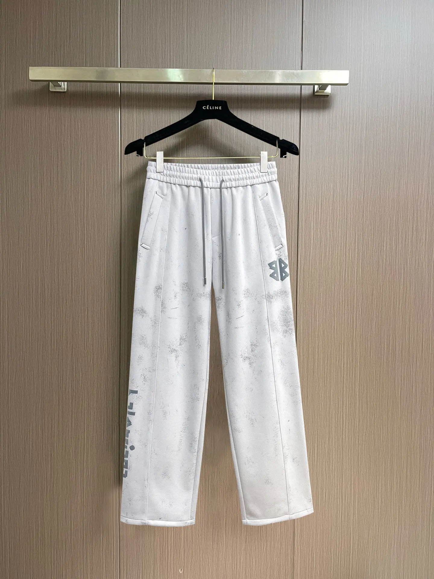 Logo-Print Distressed Cotton-Blend Sweatpants D29014565