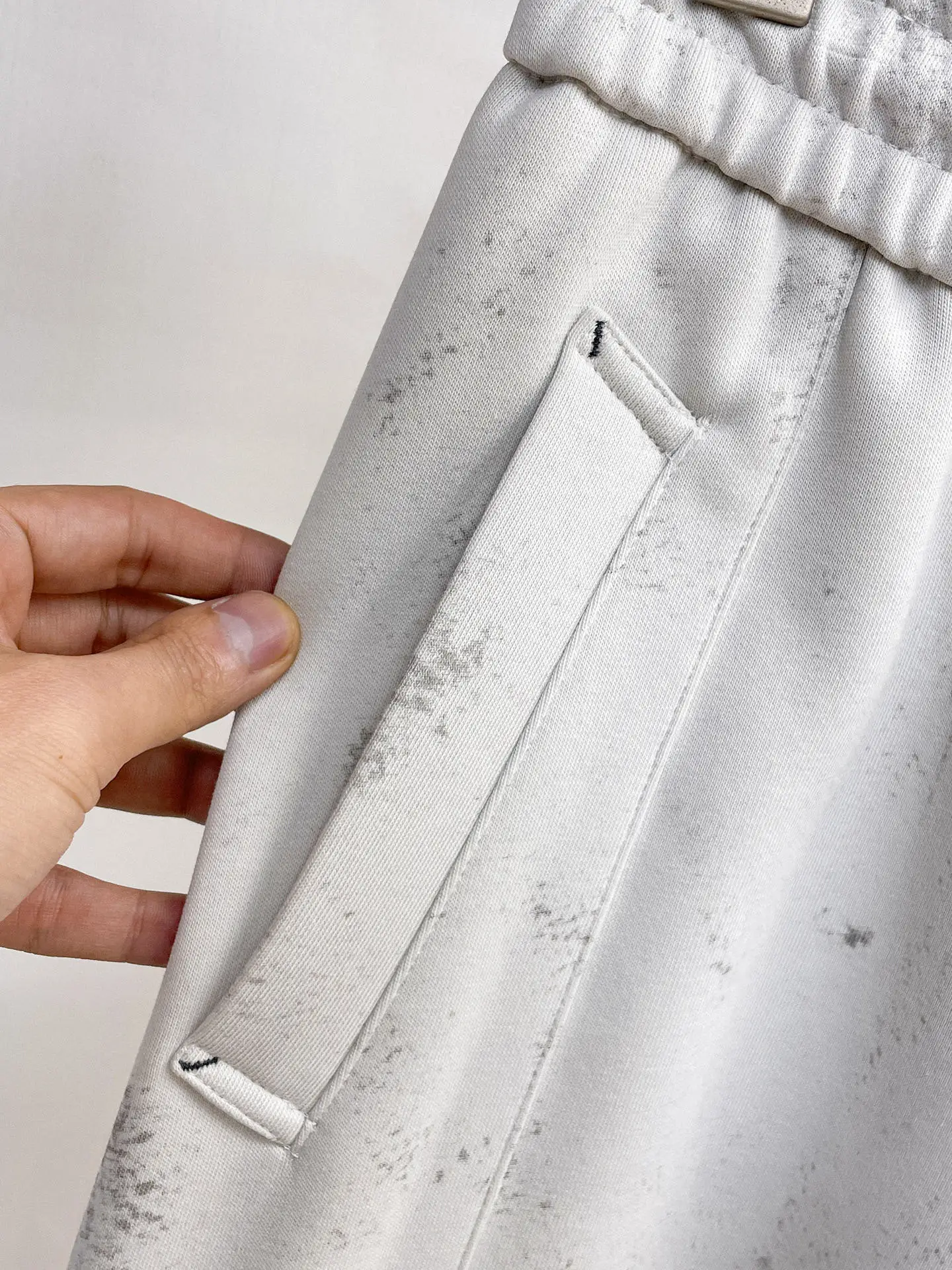 Logo-Print Distressed Cotton-Blend Sweatpants D29014565 — view 7