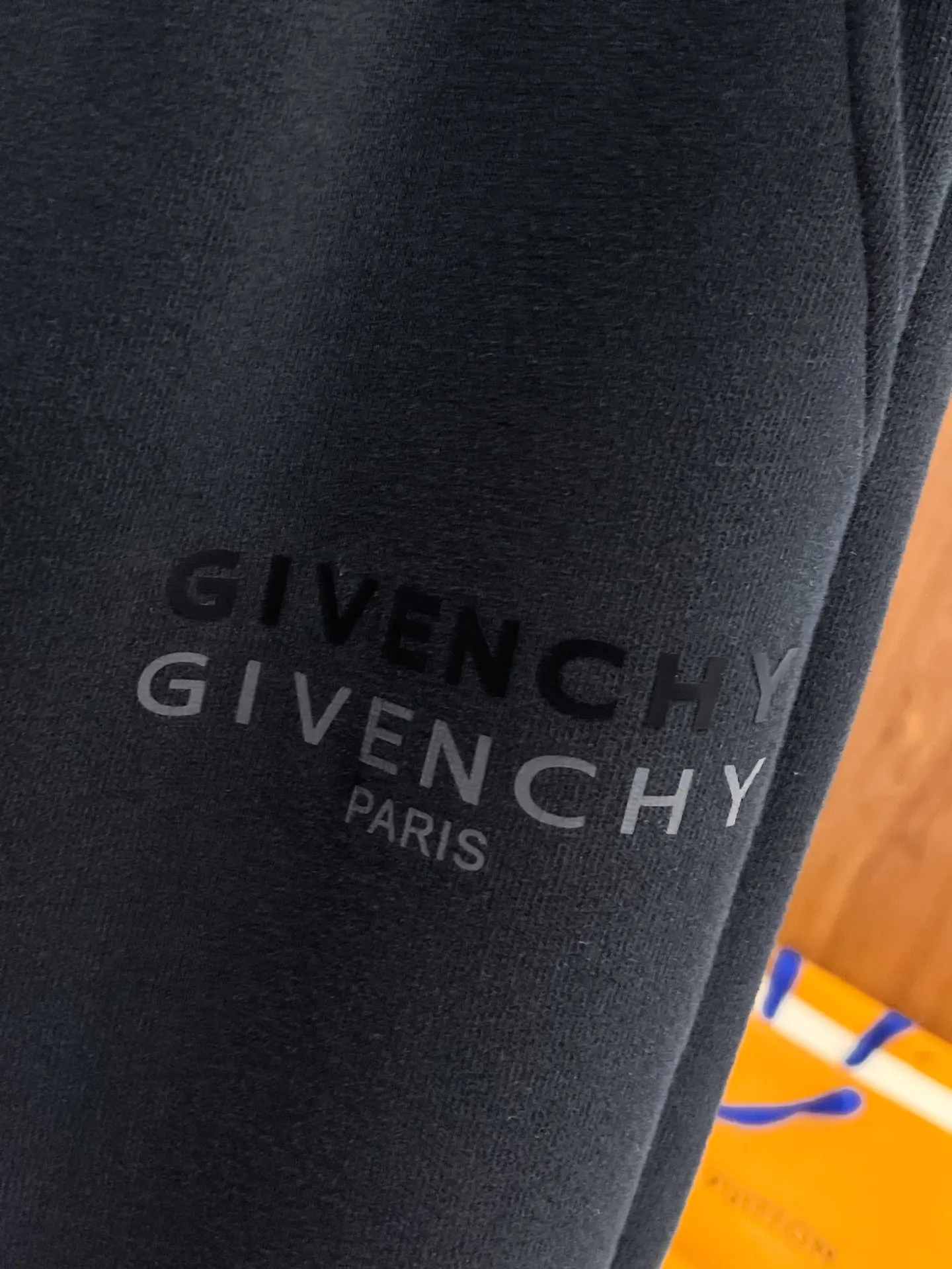 Givenchy Logo-Print Distressed Sweatpants D29014657 — view 4