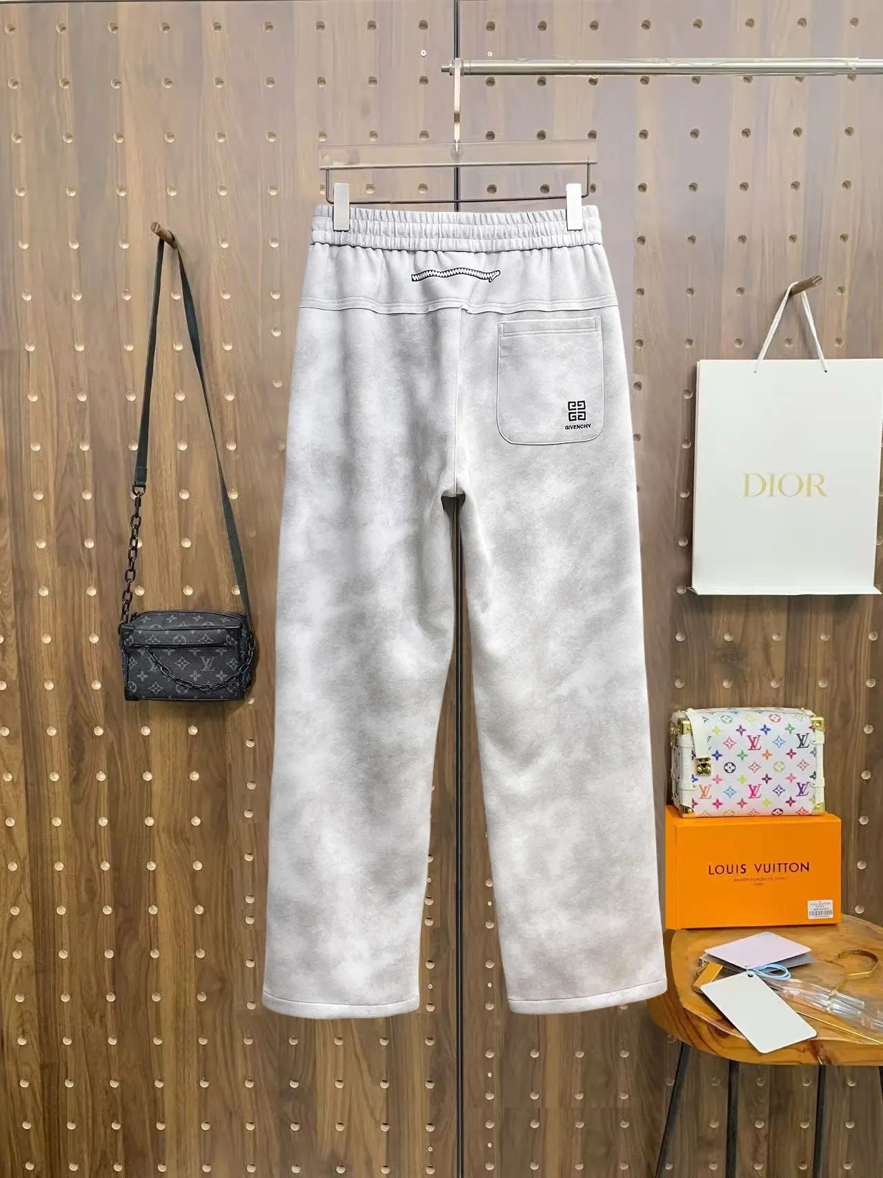 Givenchy Logo Print Drawstring Sweatpants D29014637 — view 2