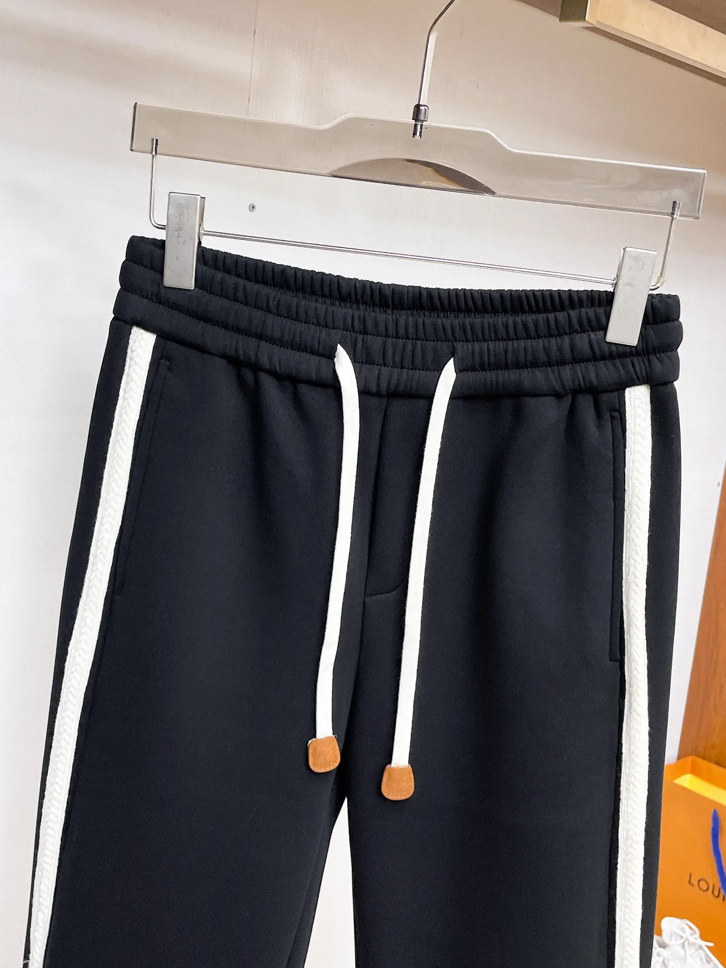 Logo-Print Taped Cotton-Blend Sweatpants D29014515 — view 3