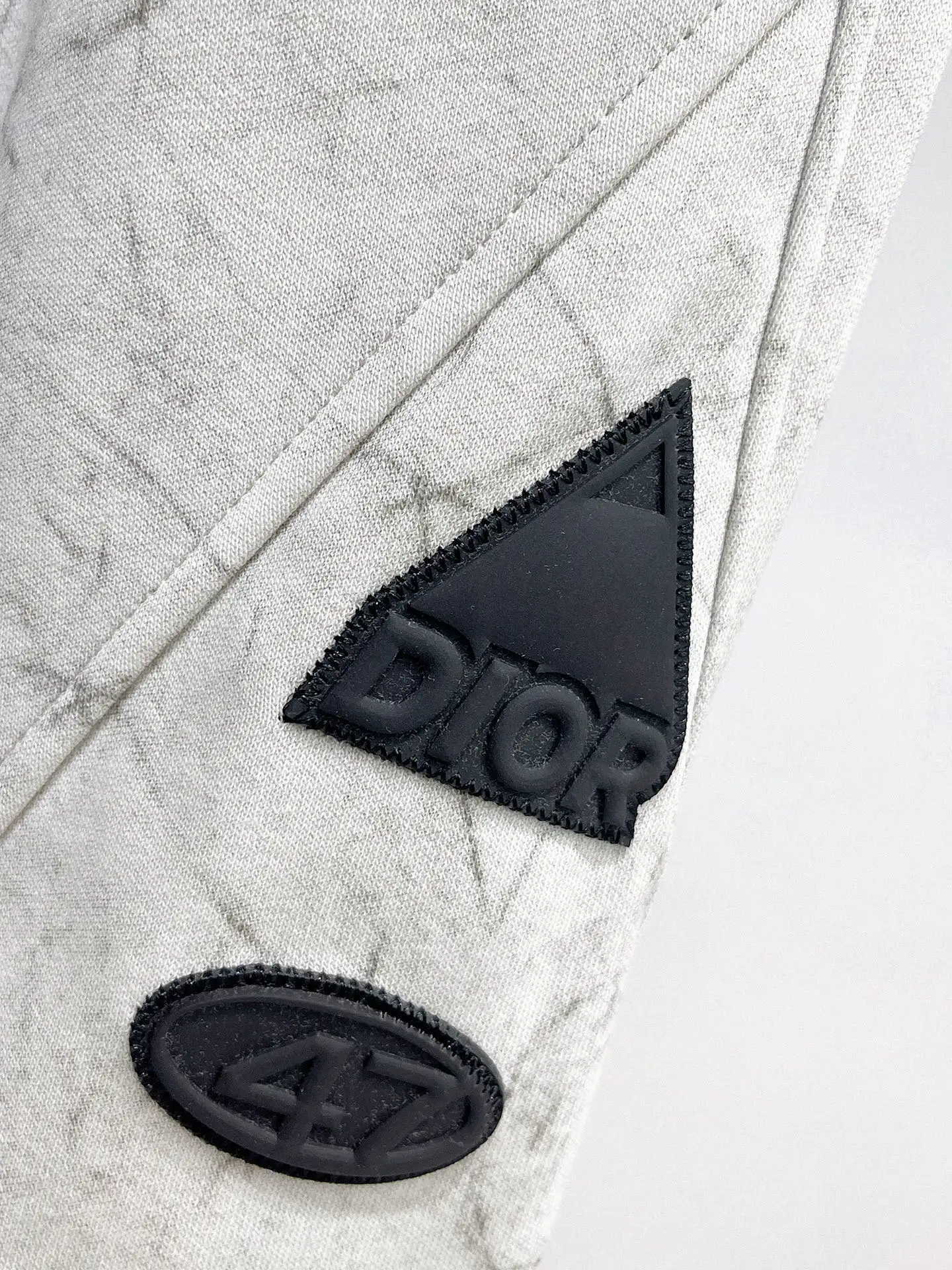 Logo-Patch Marble-Print Sweatpants D29014562 — view 4