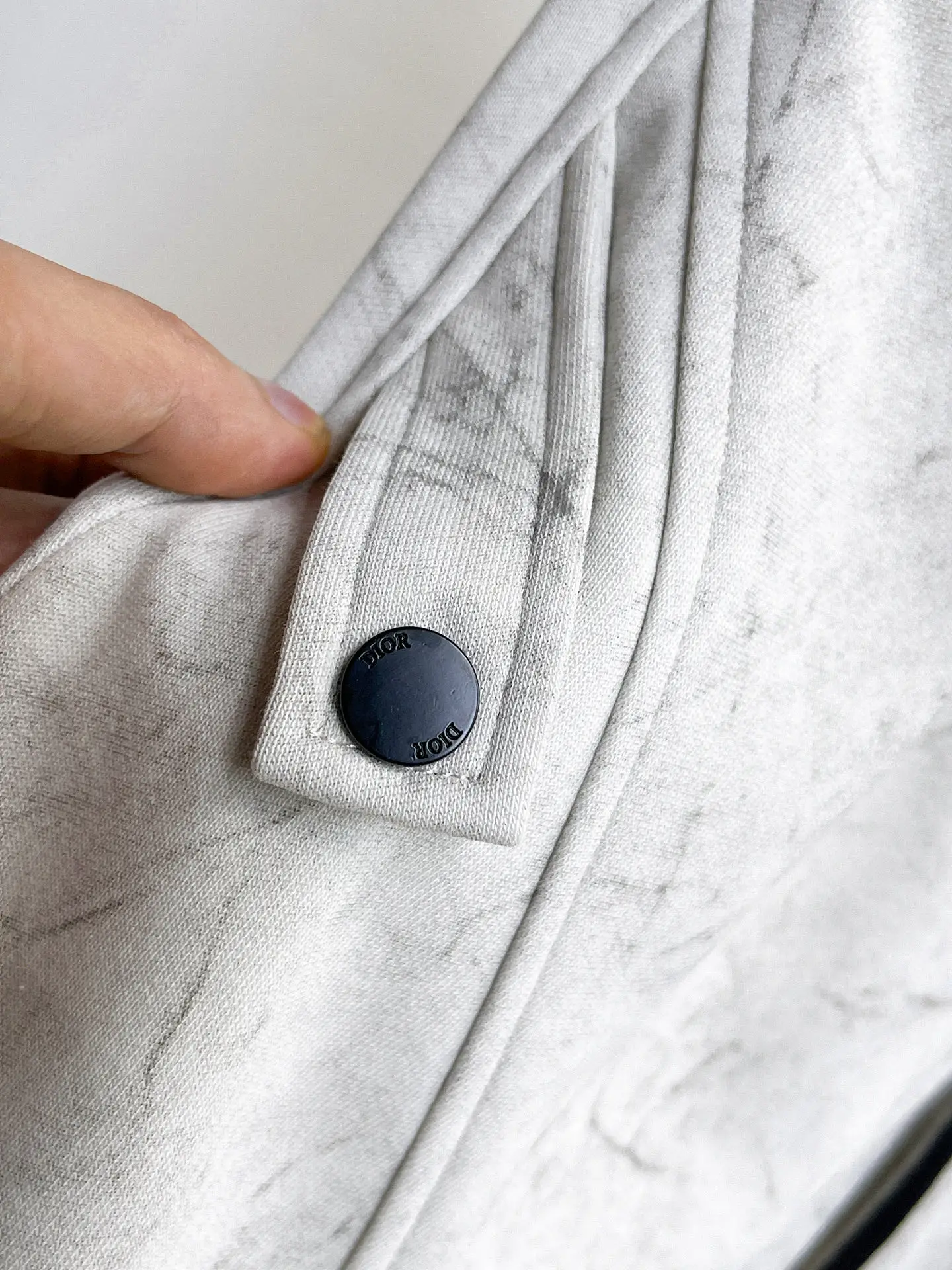 Logo-Patch Marble-Print Sweatpants D29014562 — view 6