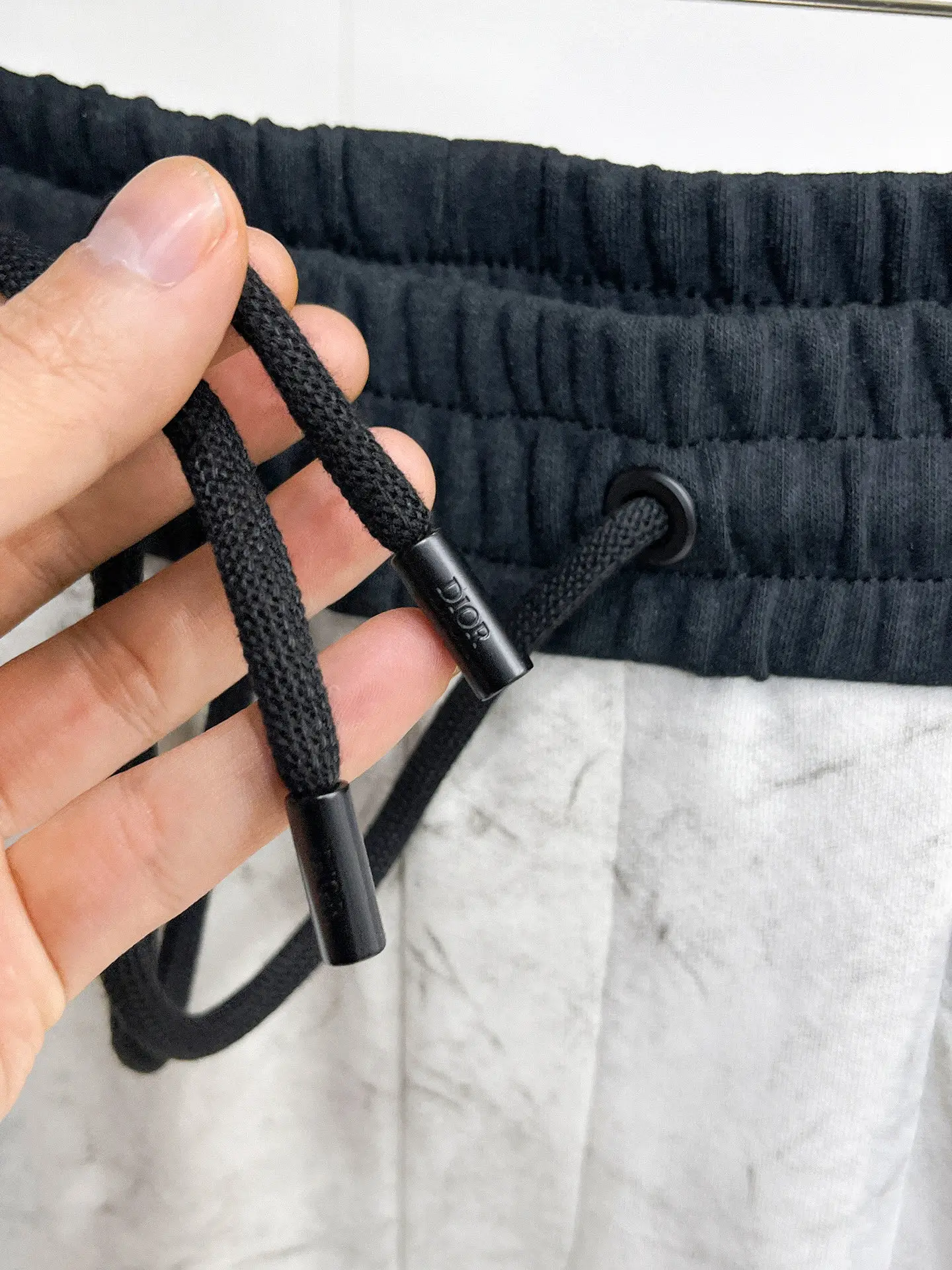 Logo-Patch Marble-Print Sweatpants D29014562 — view 9