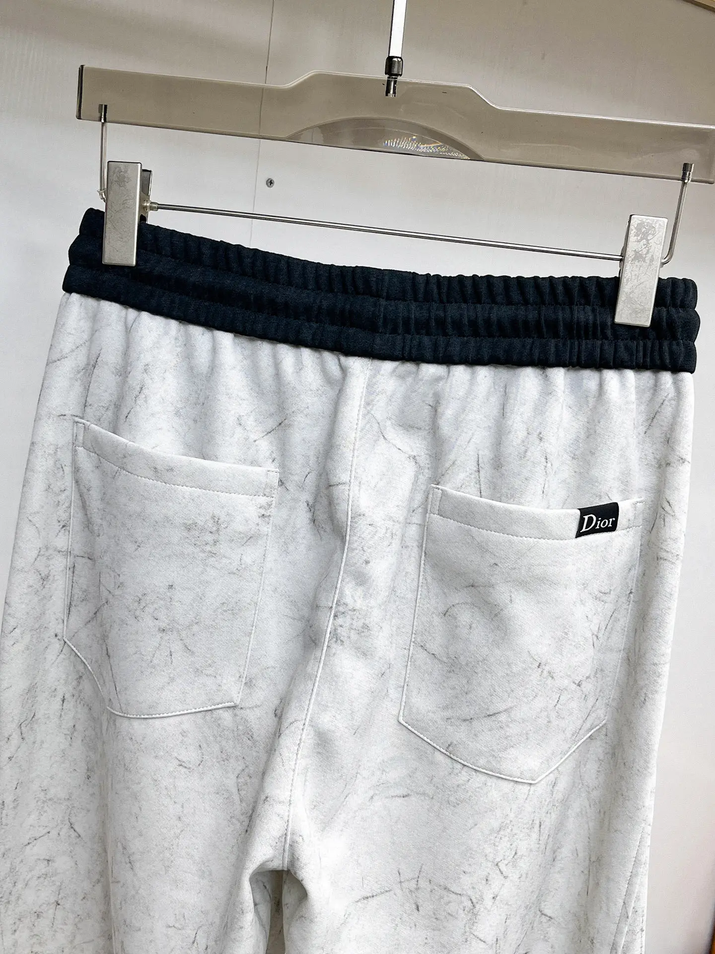 Logo-Patch Marble-Print Sweatpants D29014562 — view 10