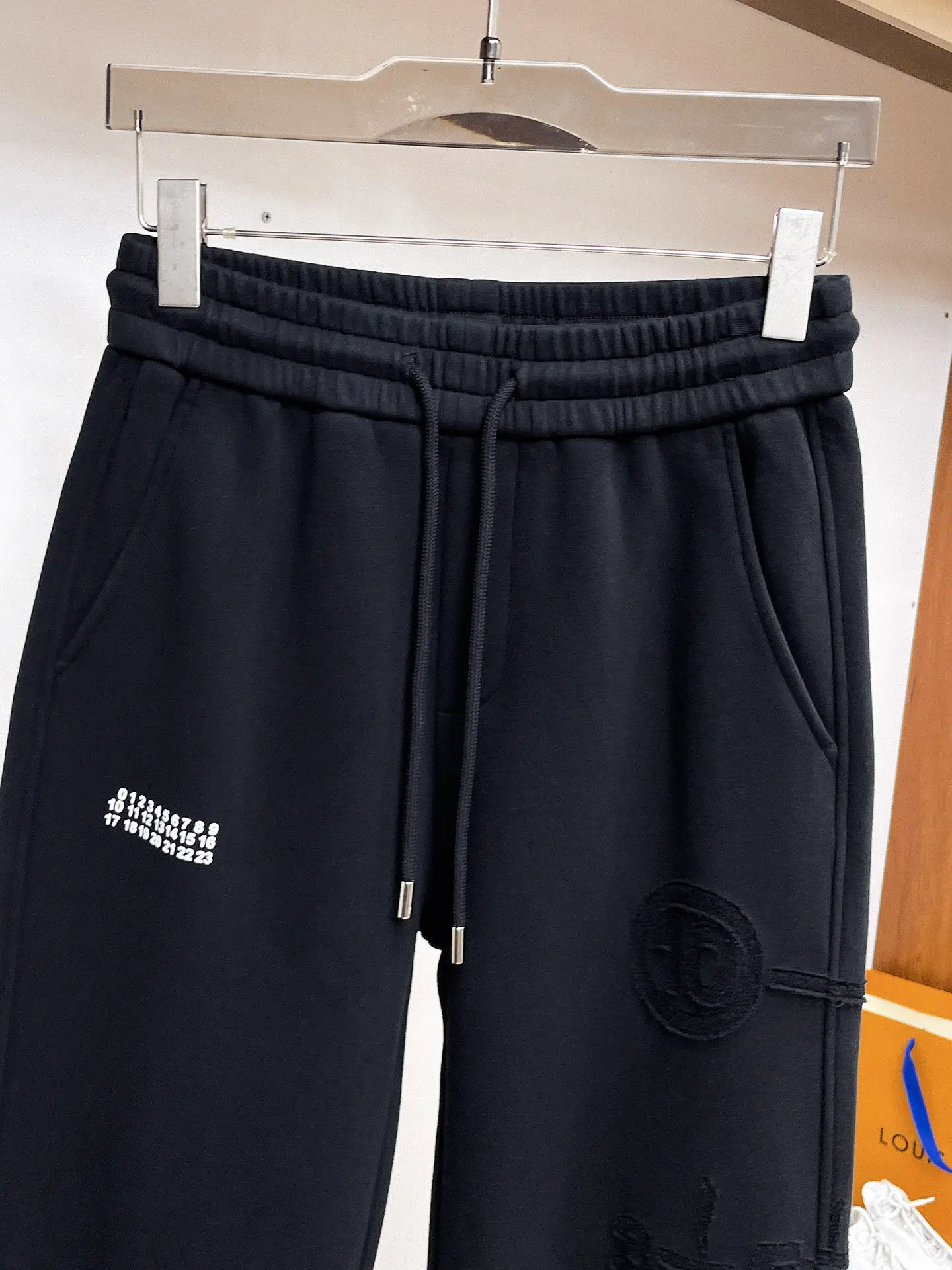 Maison Margiela Logo-Appliqué Cotton-Blend Sweatpants D29014643 — view 3