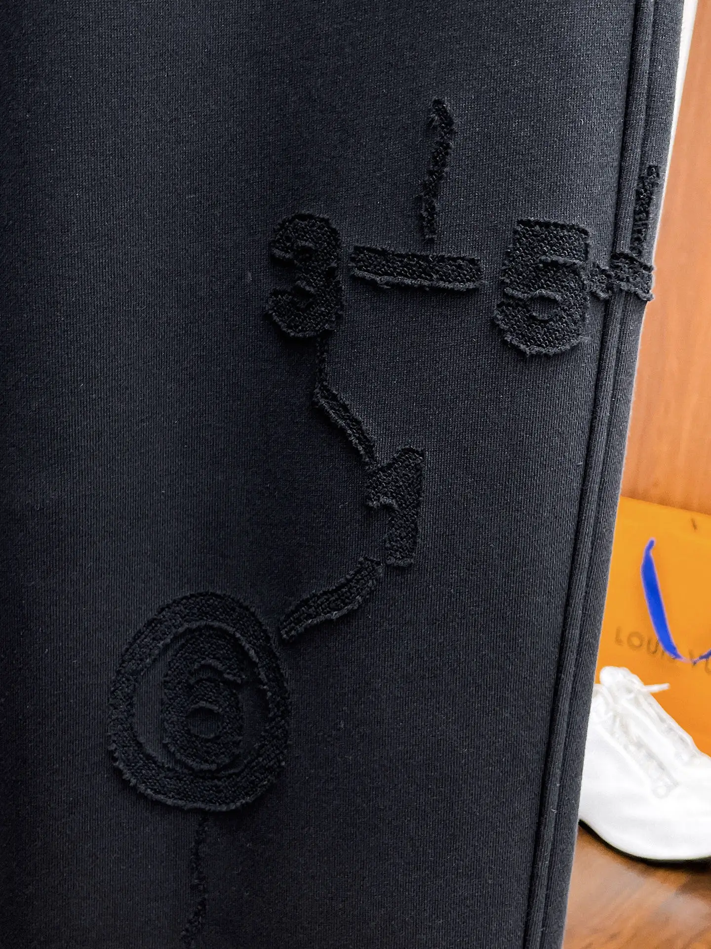 Maison Margiela Logo-Appliqué Cotton-Blend Sweatpants D29014643 — view 6