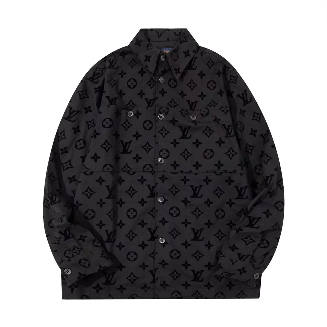 Monogram Flocked Cotton Canvas Overshirt D29013036