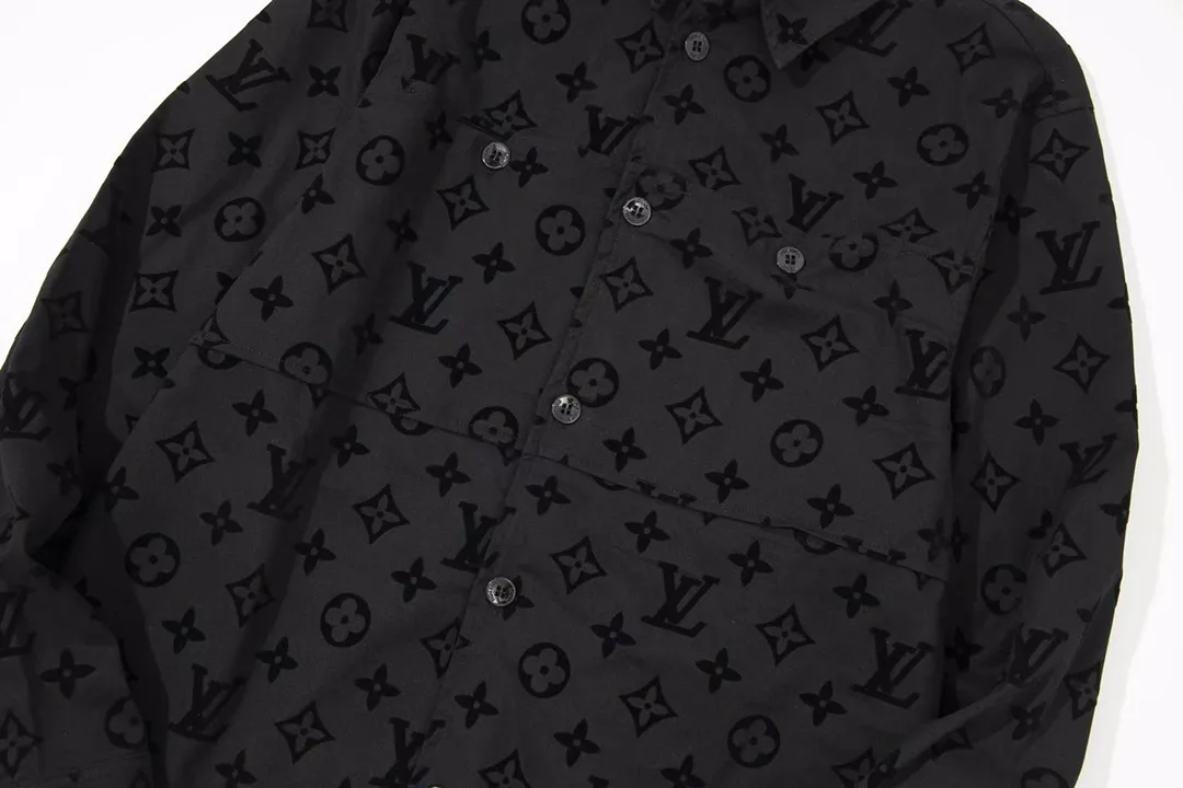 Monogram Flocked Cotton Canvas Overshirt D29013036 — view 6